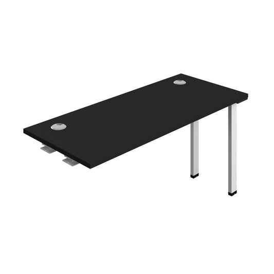 Synergy Bench Extension with Cable Ports: 1 Person (FSC) : 1400 | 600 | Black/White
