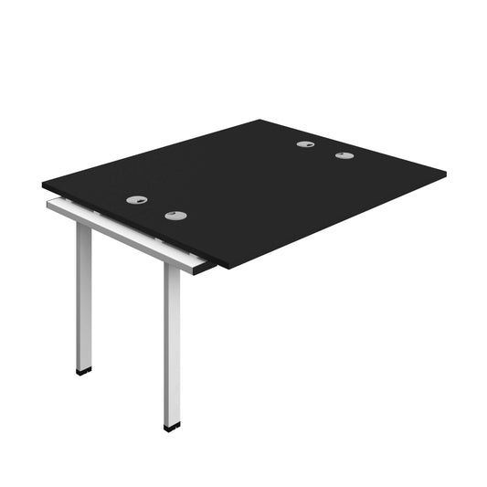 Synergy Bench Extension with Cable Ports: 2 Person (FSC) : 1400 | 600 | Black/White