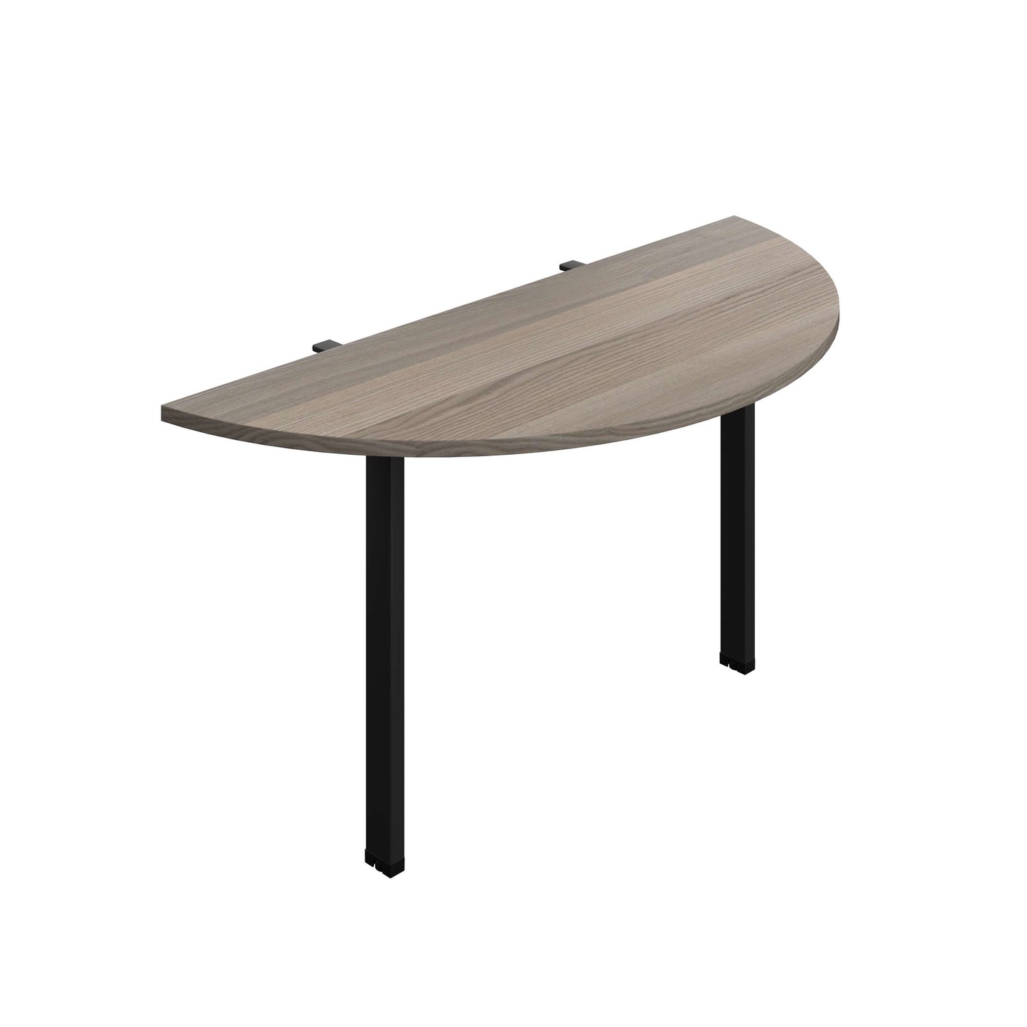 Synergy Screen Depth D-End Single Person Bench : Goal Post Leg : 1400 | 600 | Grey Oak/Black