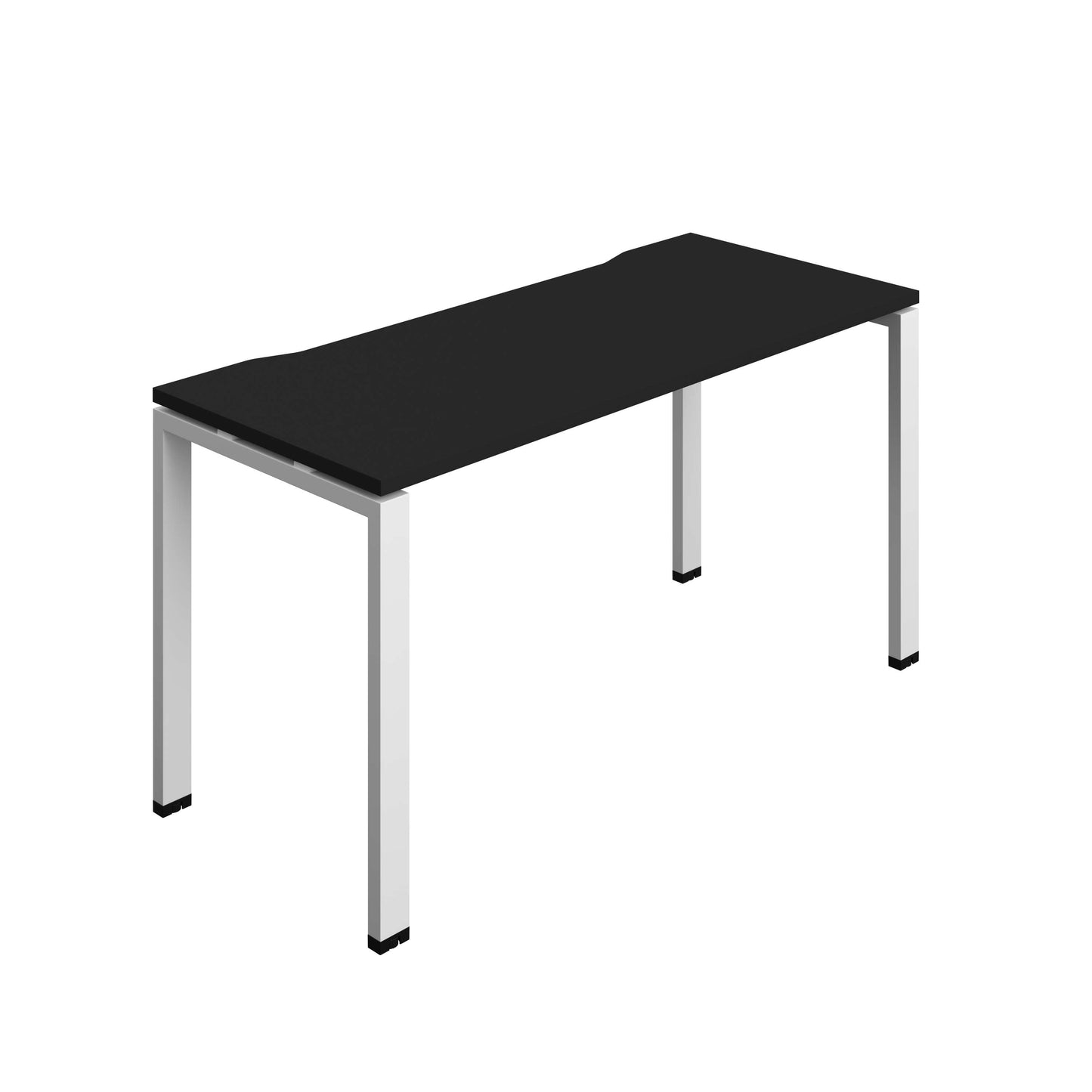 Synergy Bench with Cut Out: 1 Person (FSC) : Goal Post Leg : 1400 | 700 | Black/White