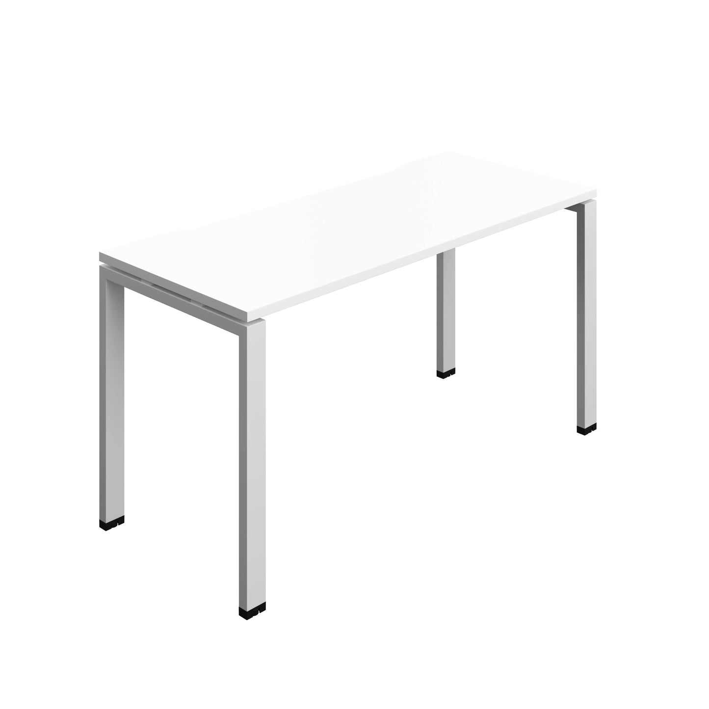 Synergy Bench with Cut Out: 1 Person (FSC) : Goal Post Leg : 1400 | 700 | White/Silver