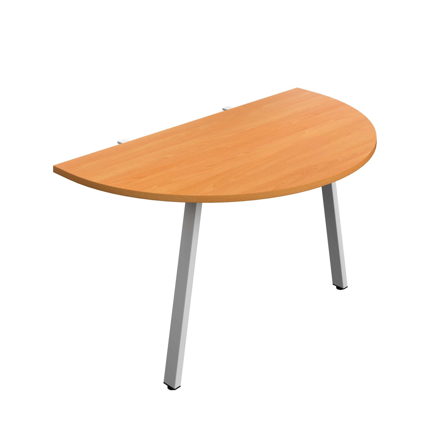 Synergy Screen Depth D-End Single Person Bench : A-Frame Leg : 1400 | 800 | Beech/Silver