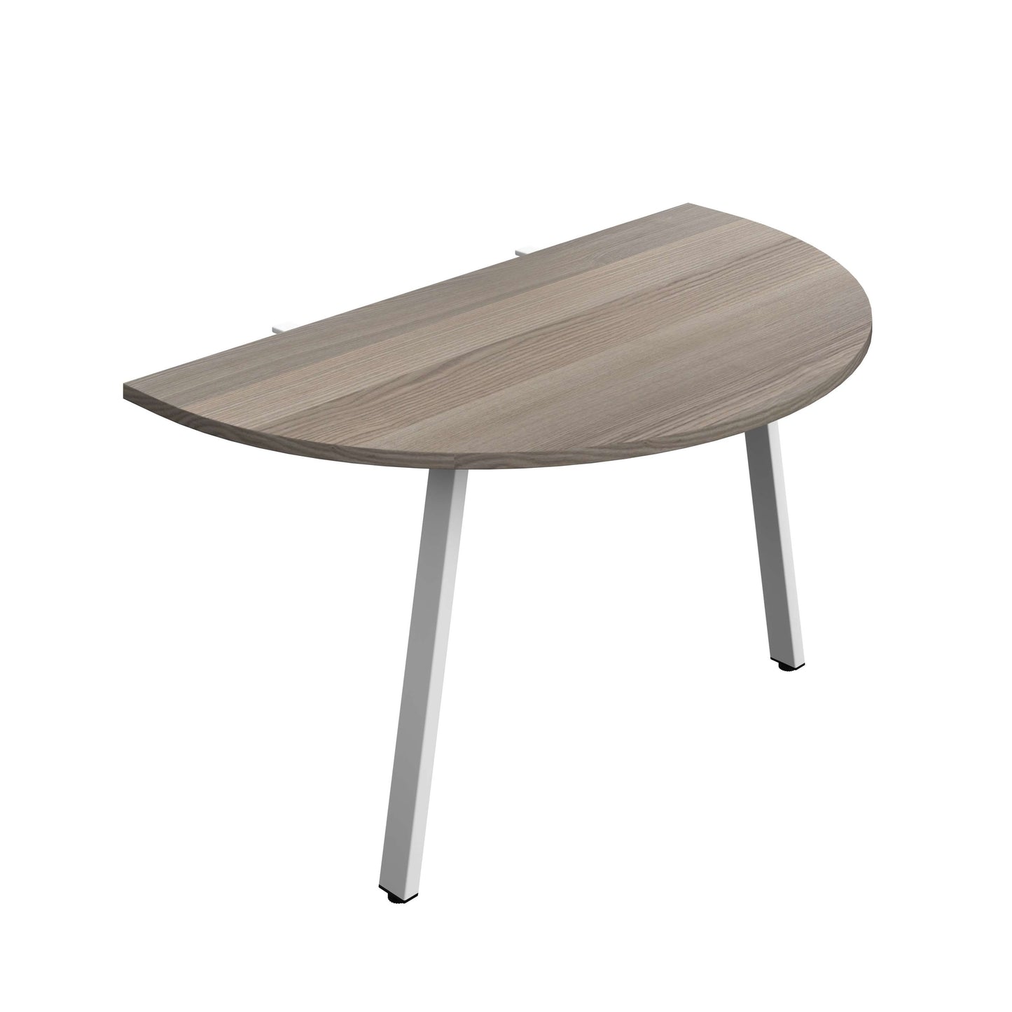 Synergy Screen Depth D-End Single Person Bench : A-Frame Leg : 1400 | 800 | Grey Oak/White