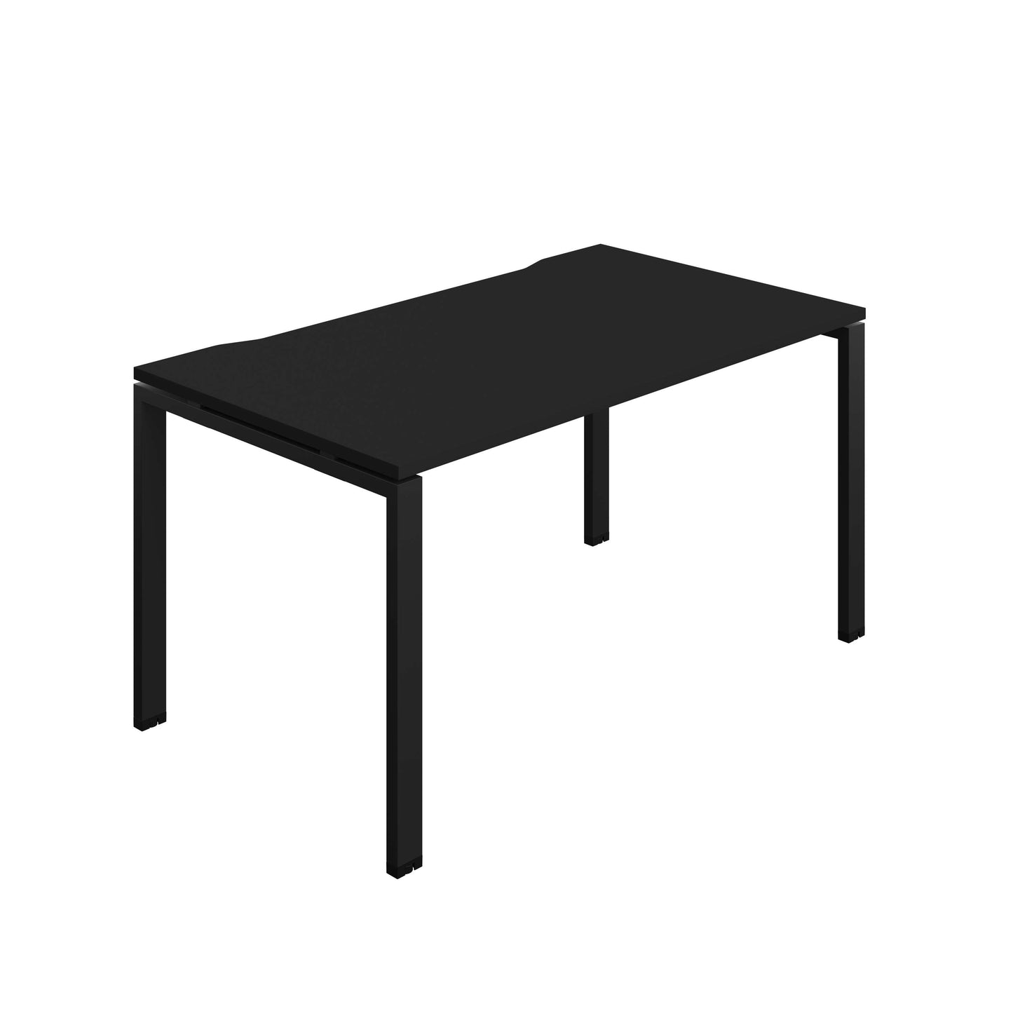Synergy Bench with Cut Out: 1 Person (FSC) : Goal Post Leg : 1400 | 800 | Black/Black