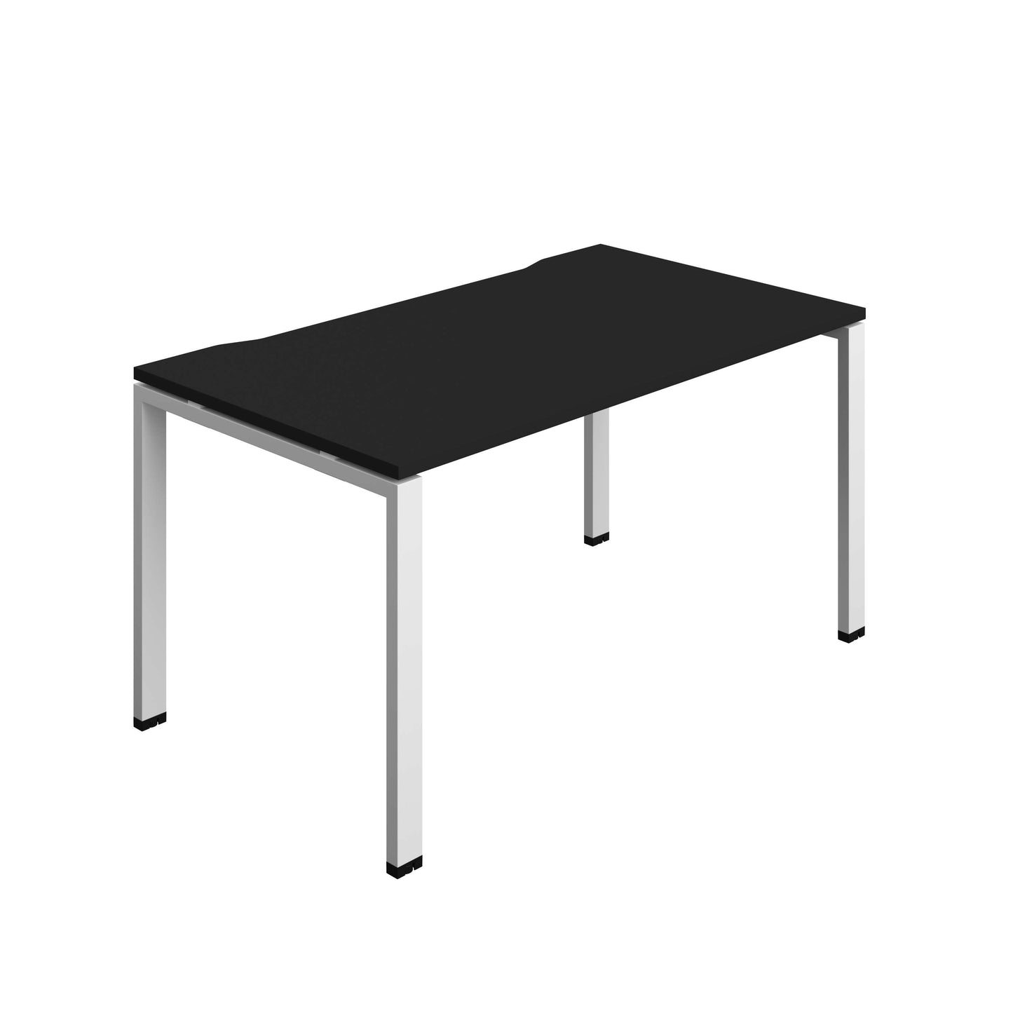Synergy Bench with Cut Out: 1 Person (FSC) : Goal Post Leg : 1400 | 800 | Black/White