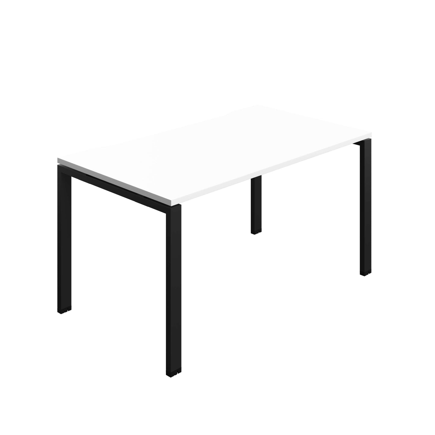 Synergy Bench with Cut Out: 1 Person (FSC) : Goal Post Leg : 1400 | 800 | White/Black