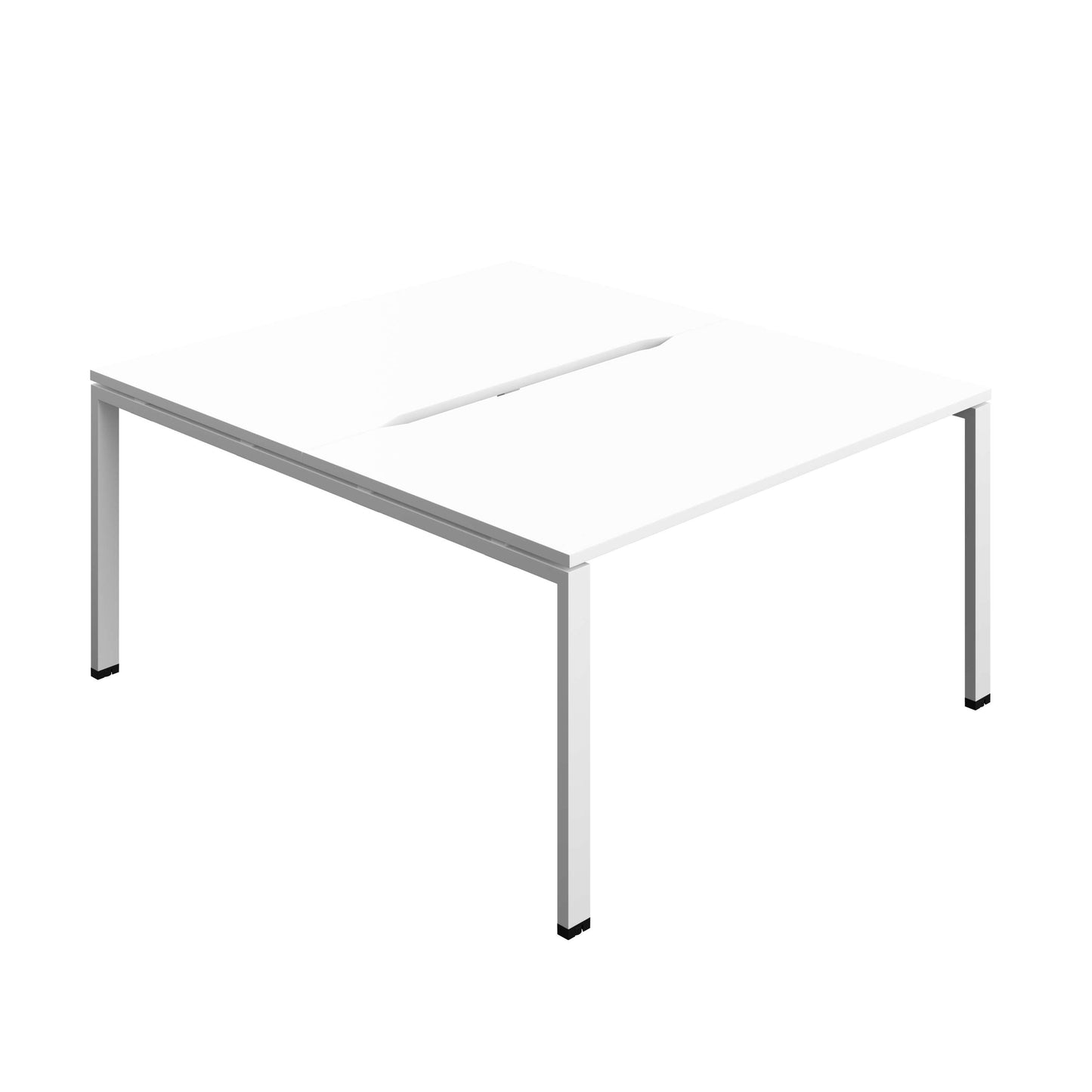 Synergy Bench with Cut Out: 2 Person (FSC) : Goal Post Leg : 1400 | 800 | White/White