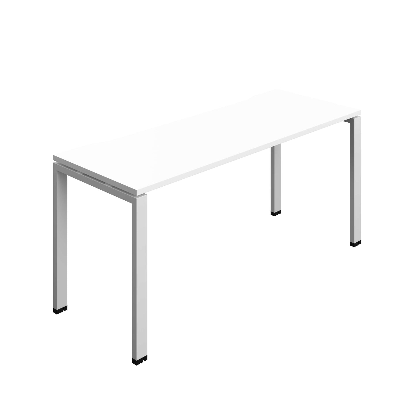 Synergy Bench with Cut Out: 1 Person (FSC) : Goal Post Leg : 1600 | 600 | White/Silver