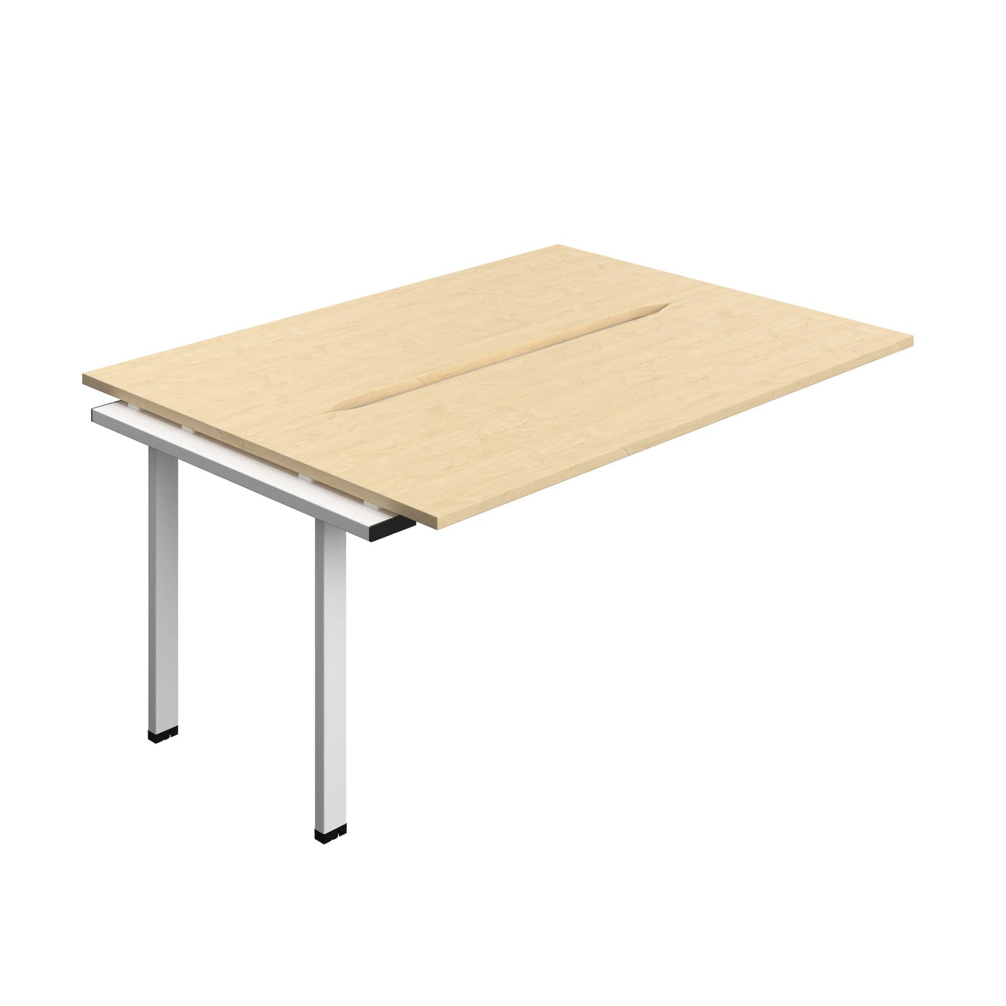 Synergy Bench Extension with Cut Out: 2 Person (FSC) : 1600 | 600 | Maple/White