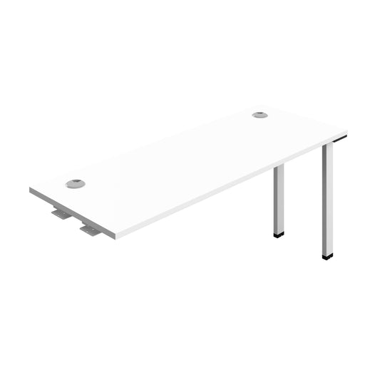 Synergy Bench Extension with Cable Ports: 1 Person (FSC) : 1600 | 600 | White/White