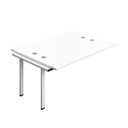 Synergy Bench Extension with Cable Ports: 2 Person (FSC) : 1600 | 600 | White/White