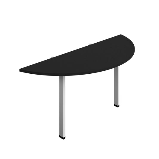 Synergy Screen Depth D-End Single Person Bench : Goal Post Leg : 1600 | 600 | Black/White