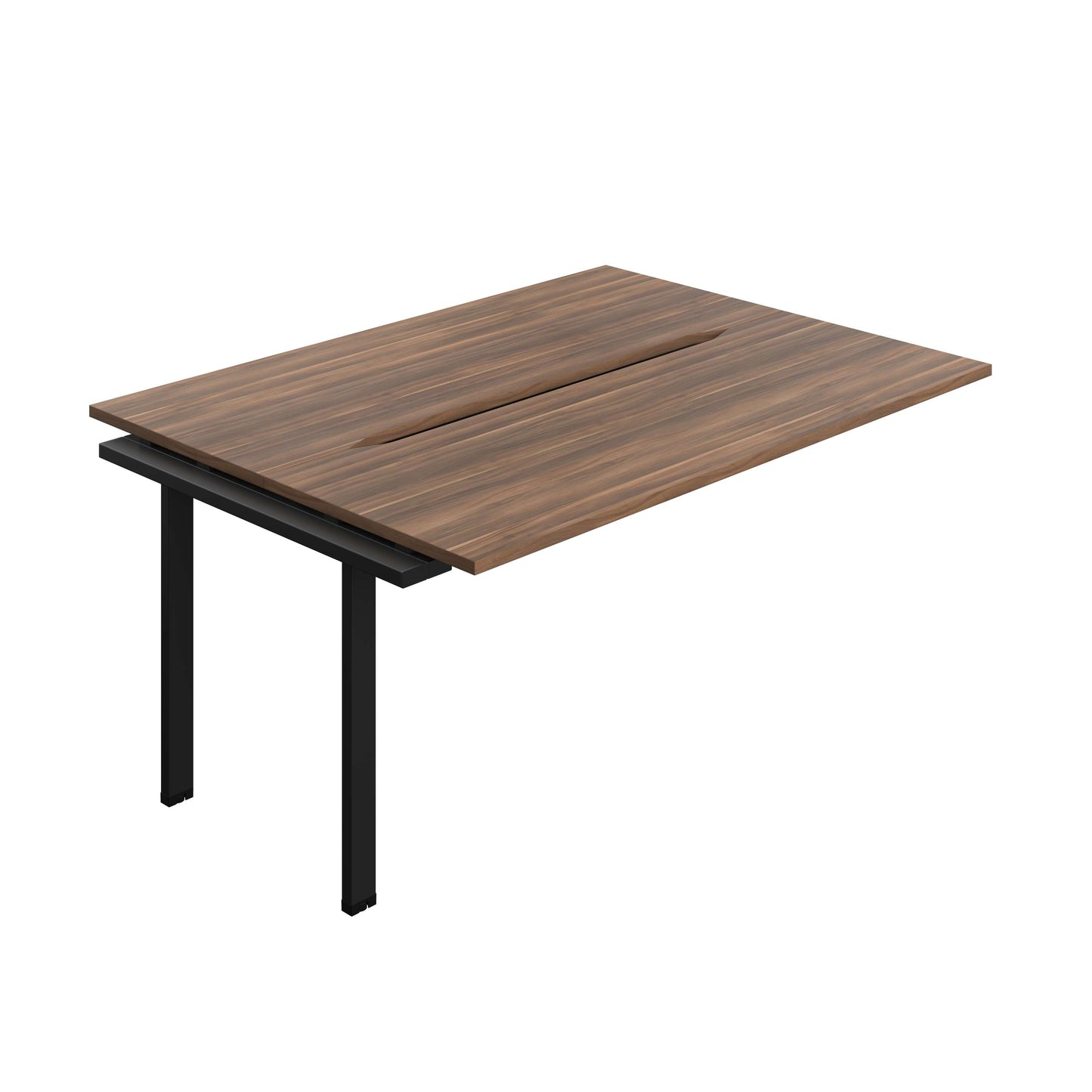 Synergy Bench Extension with Cut Out: 2 Person (FSC) : 1600 | 700 | Dark Walnut/Black