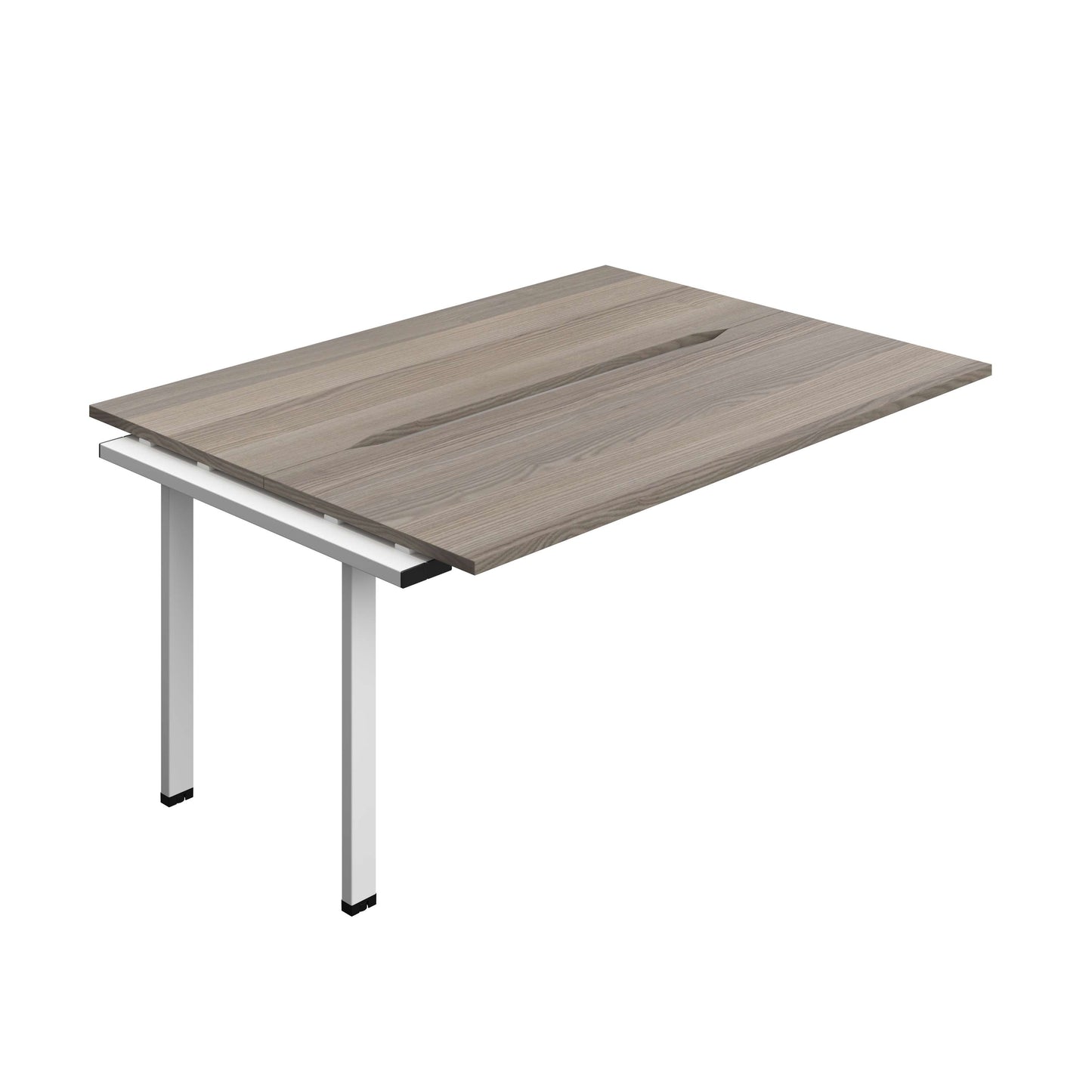 Synergy Bench Extension with Cut Out: 2 Person (FSC) : 1600 | 700 | Grey Oak/White