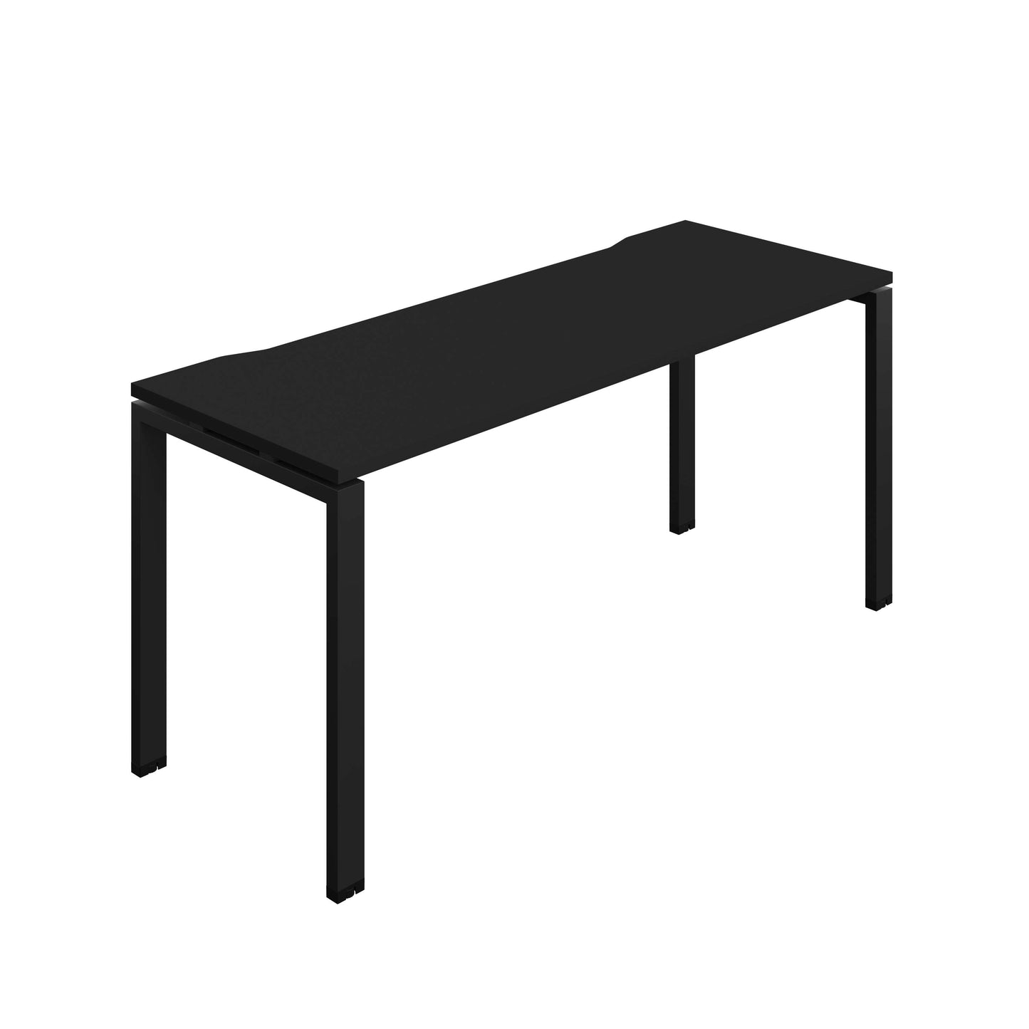 Synergy Bench with Cut Out: 1 Person (FSC) : Goal Post Leg : 1600 | 700 | Black/Black