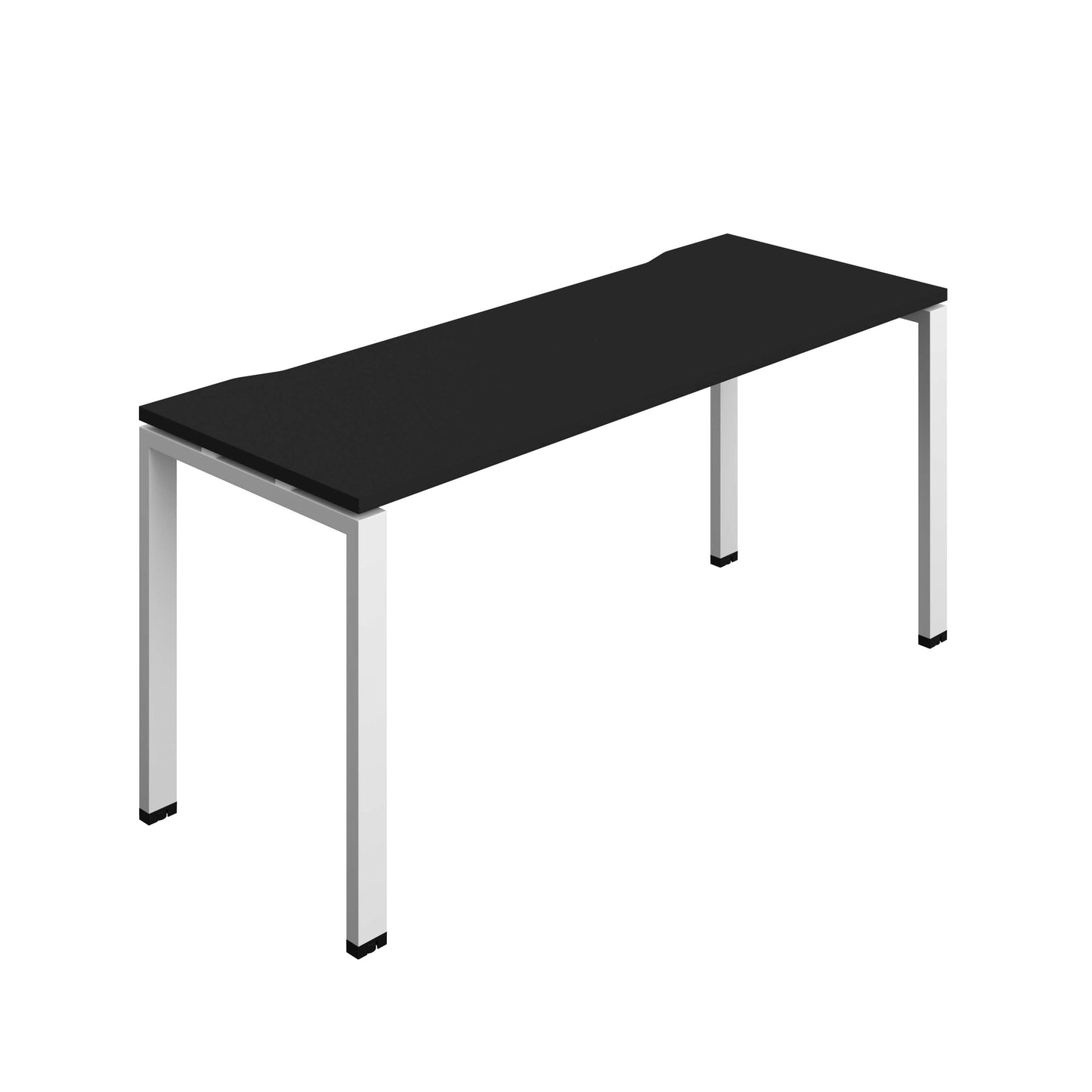 Synergy Bench with Cut Out: 1 Person (FSC) : Goal Post Leg : 1600 | 700 | Black/White