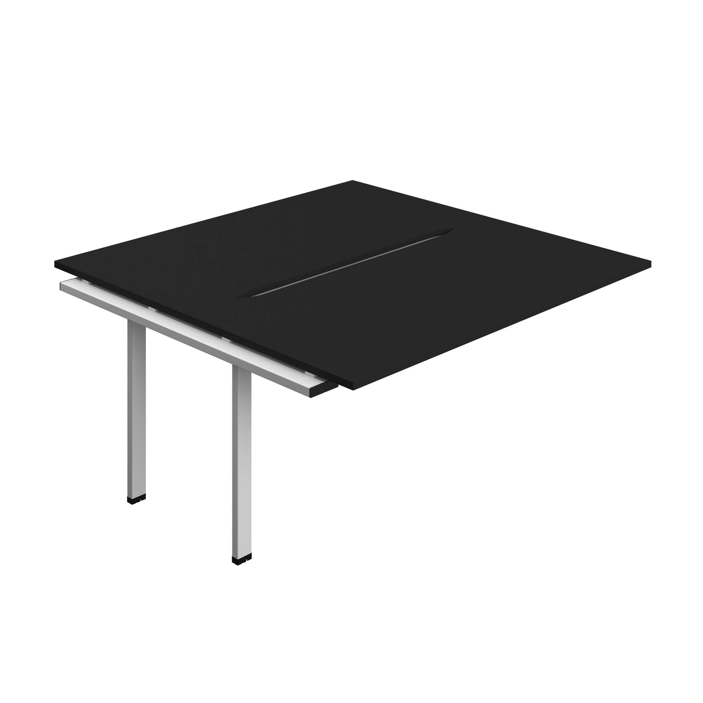 Synergy Bench Extension with Cut Out: 2 Person (FSC) : 1600 | 800 | Black/Silver