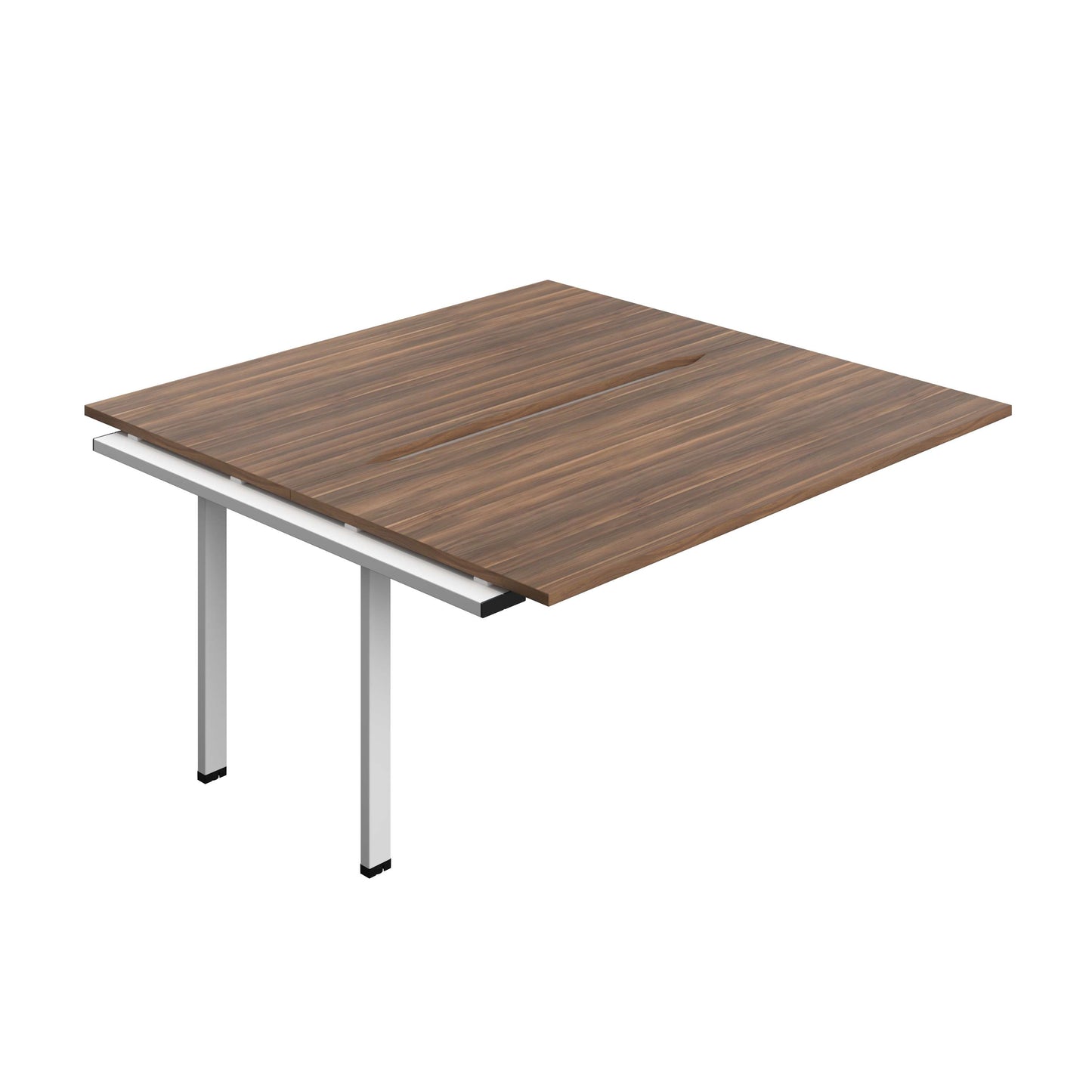 Synergy Bench Extension with Cut Out: 2 Person (FSC) : 1600 | 800 | Dark Walnut/White