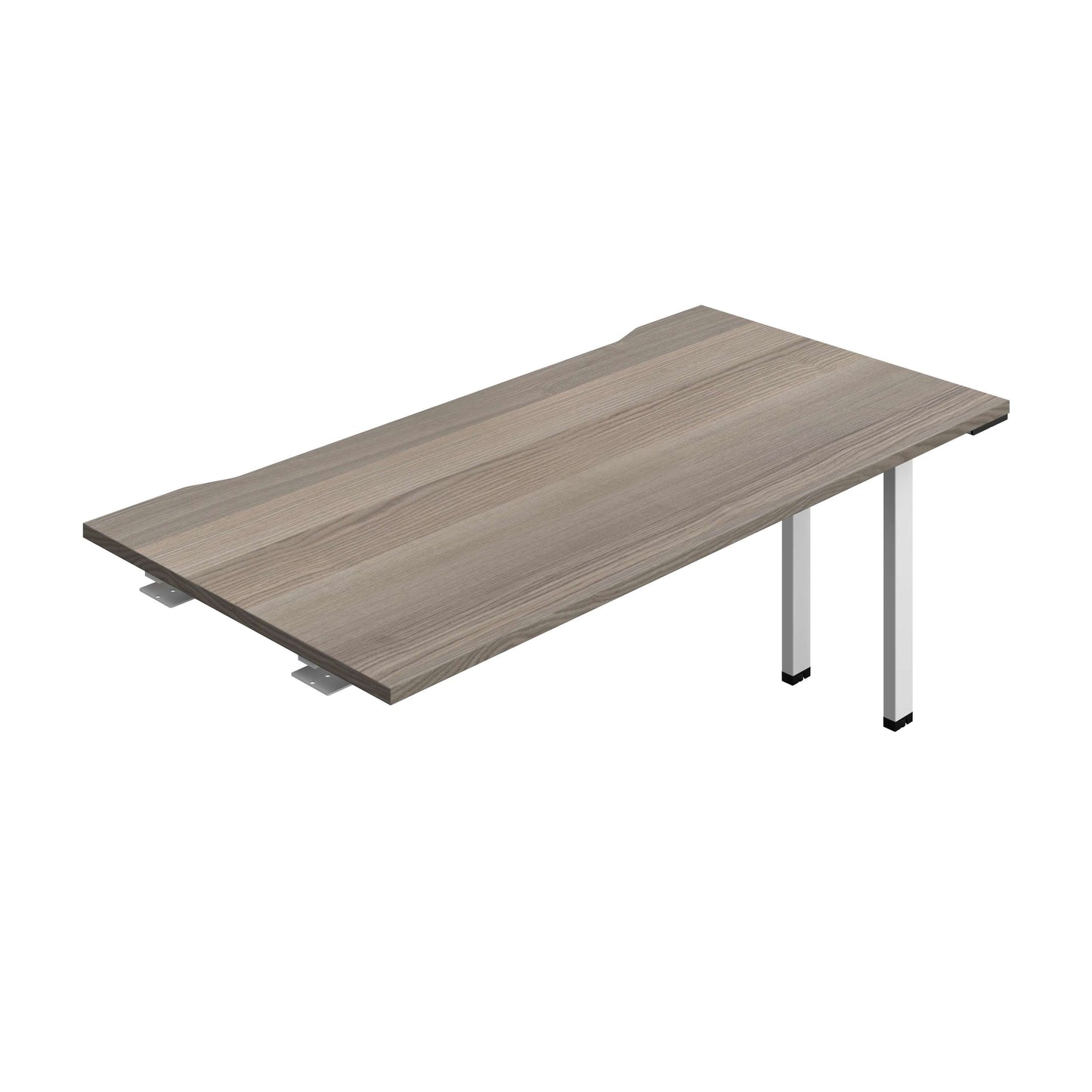 Synergy Bench Extension with Cut Out: 1 Person (FSC) : 1600 | 800 | Grey Oak/White