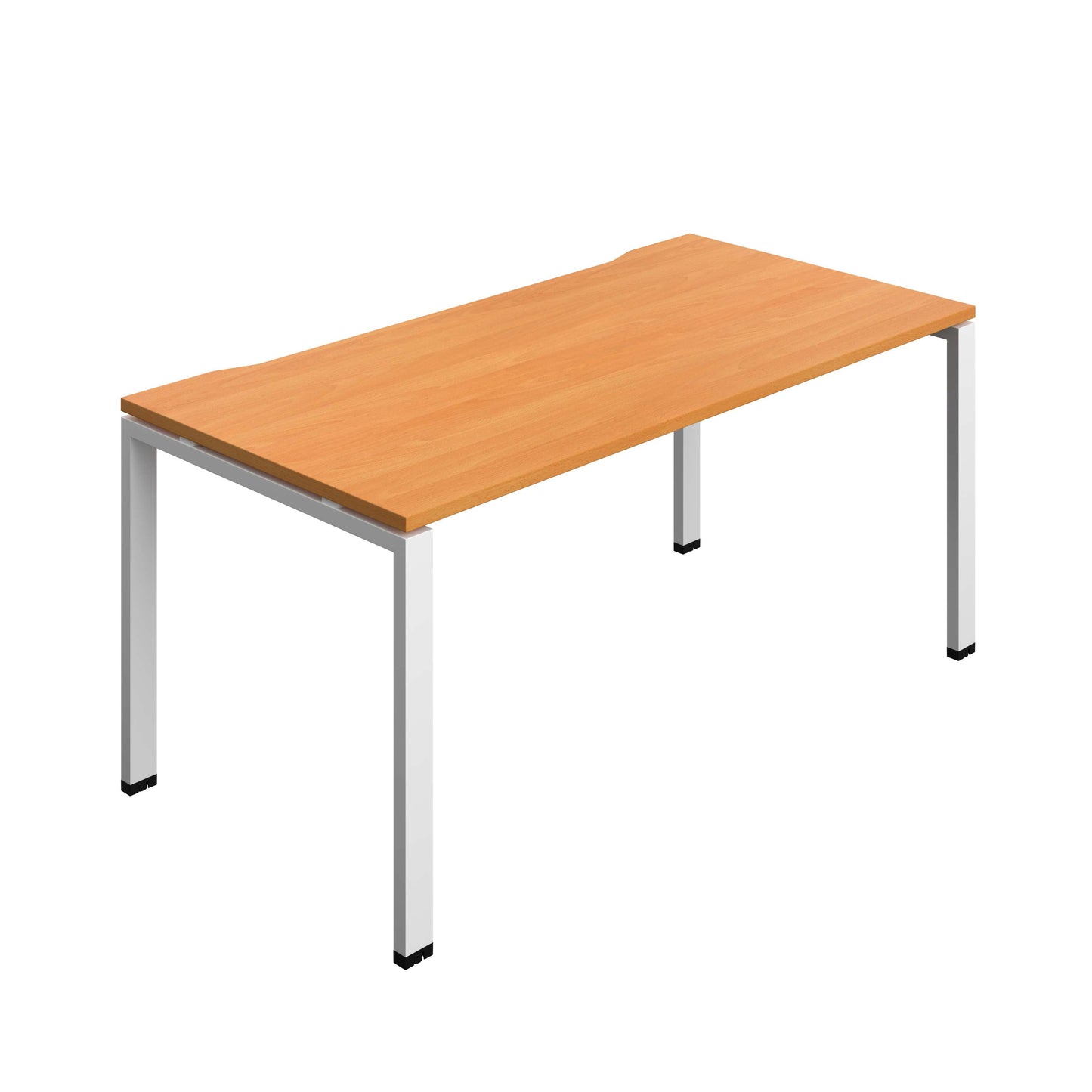 Synergy Bench with Cut Out: 1 Person (FSC) : Goal Post Leg : 1600 | 800 | Beech/White