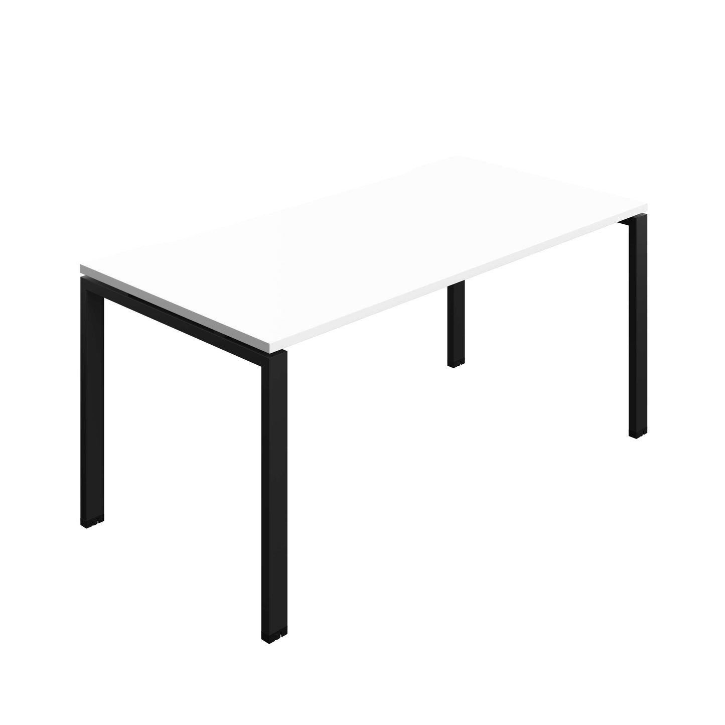 Synergy Bench with Cut Out: 1 Person (FSC) : Goal Post Leg : 1600 | 800 | White/Black