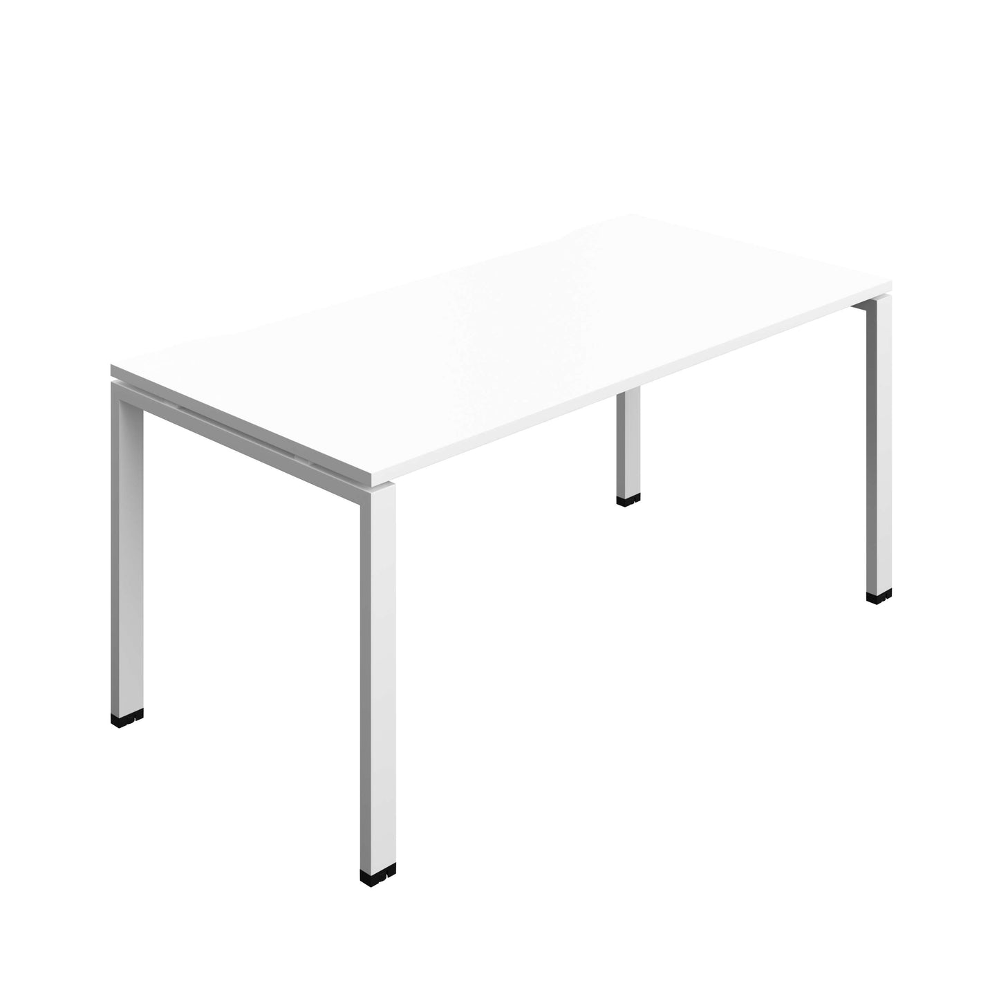 Synergy Bench with Cut Out: 1 Person (FSC) : Goal Post Leg : 1600 | 800 | White/White