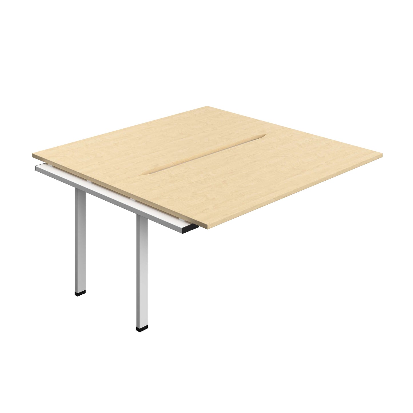 Synergy Bench Extension with Cut Out: 2 Person (FSC) : 1600 | 800 | Maple/White
