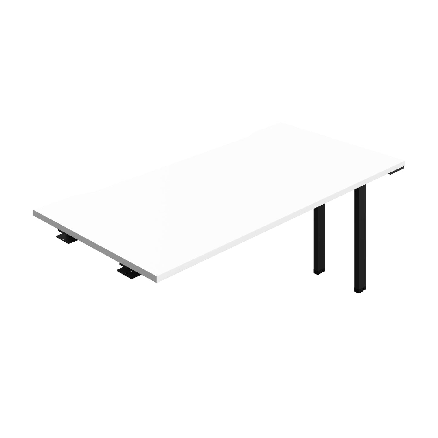 Synergy Bench Extension with Cut Out: 1 Person (FSC) : 1600 | 800 | White/Black