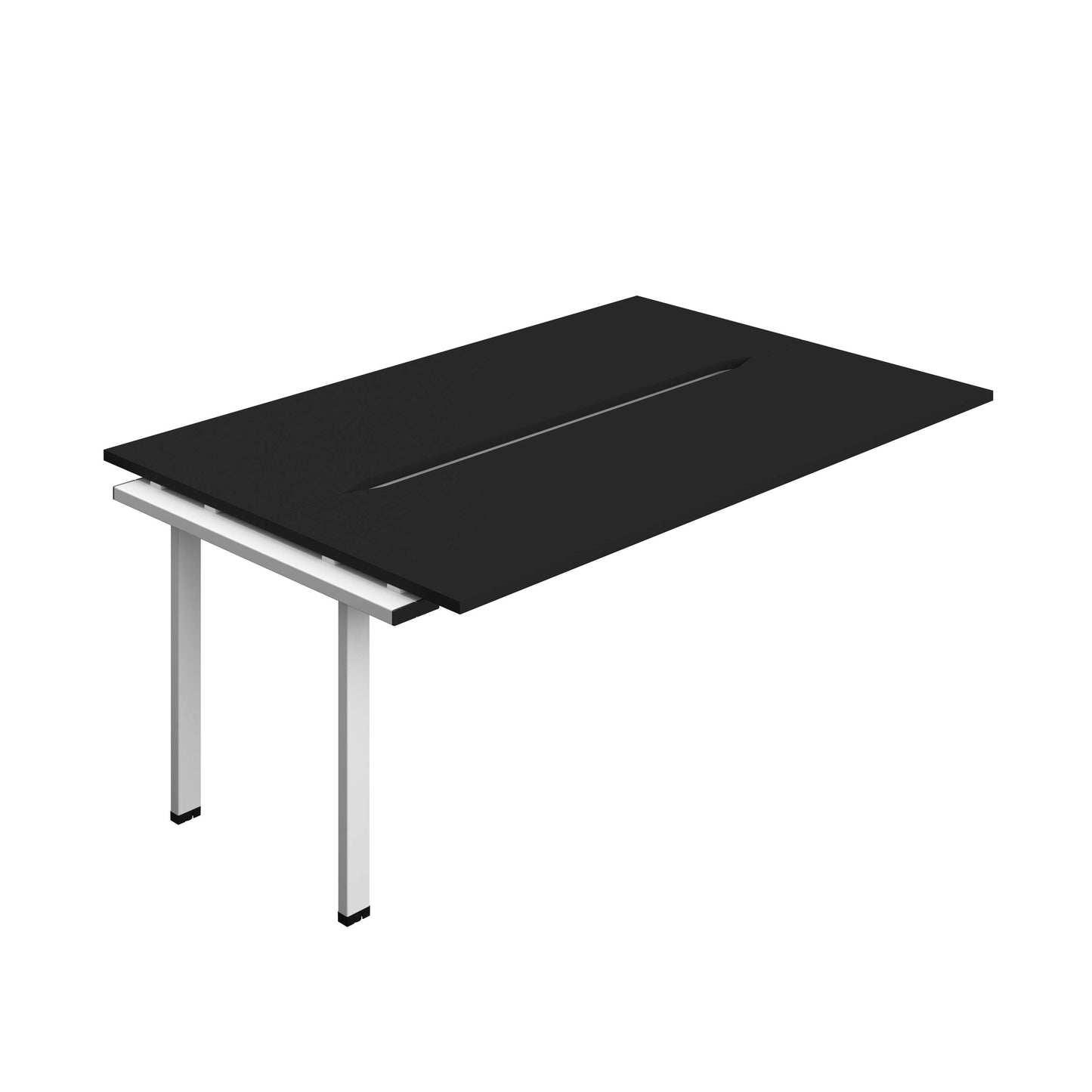 Synergy Bench Extension with Cut Out: 2 Person (FSC) : 1800 | 600 | Black/White