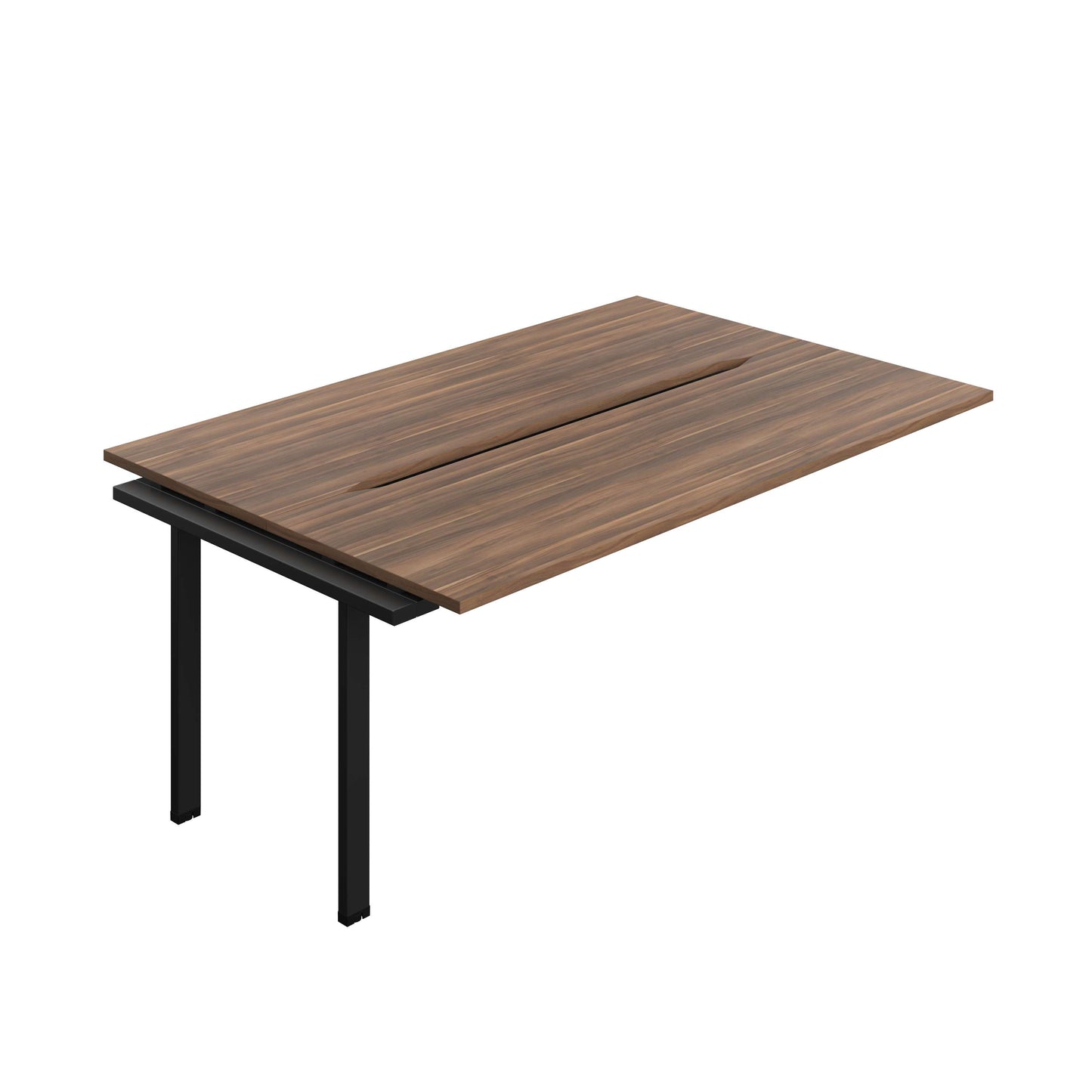 Synergy Bench Extension with Cut Out: 2 Person (FSC) : 1800 | 600 | Dark Walnut/Black