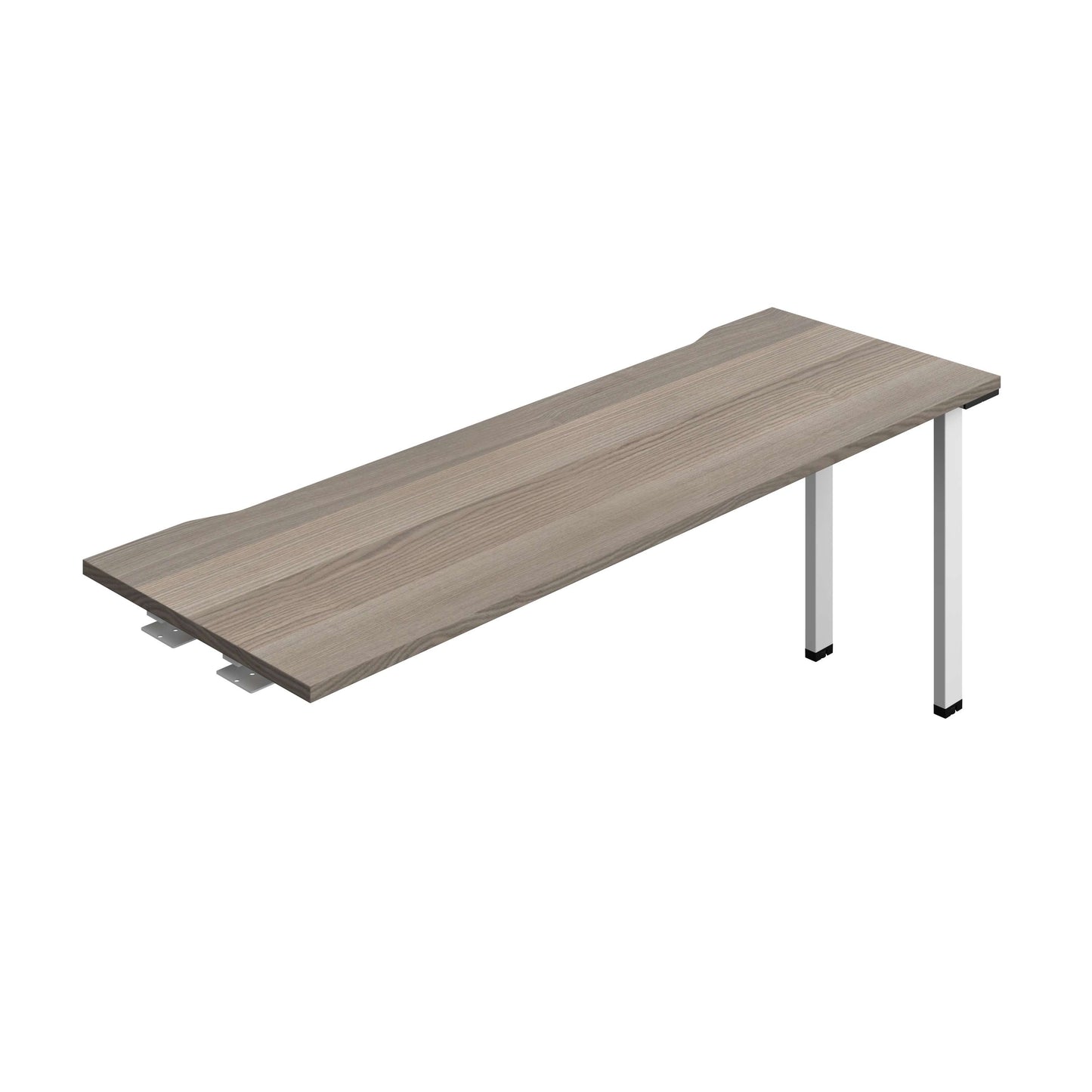Synergy Bench Extension with Cut Out: 1 Person (FSC) : 1800 | 600 | Grey Oak/White