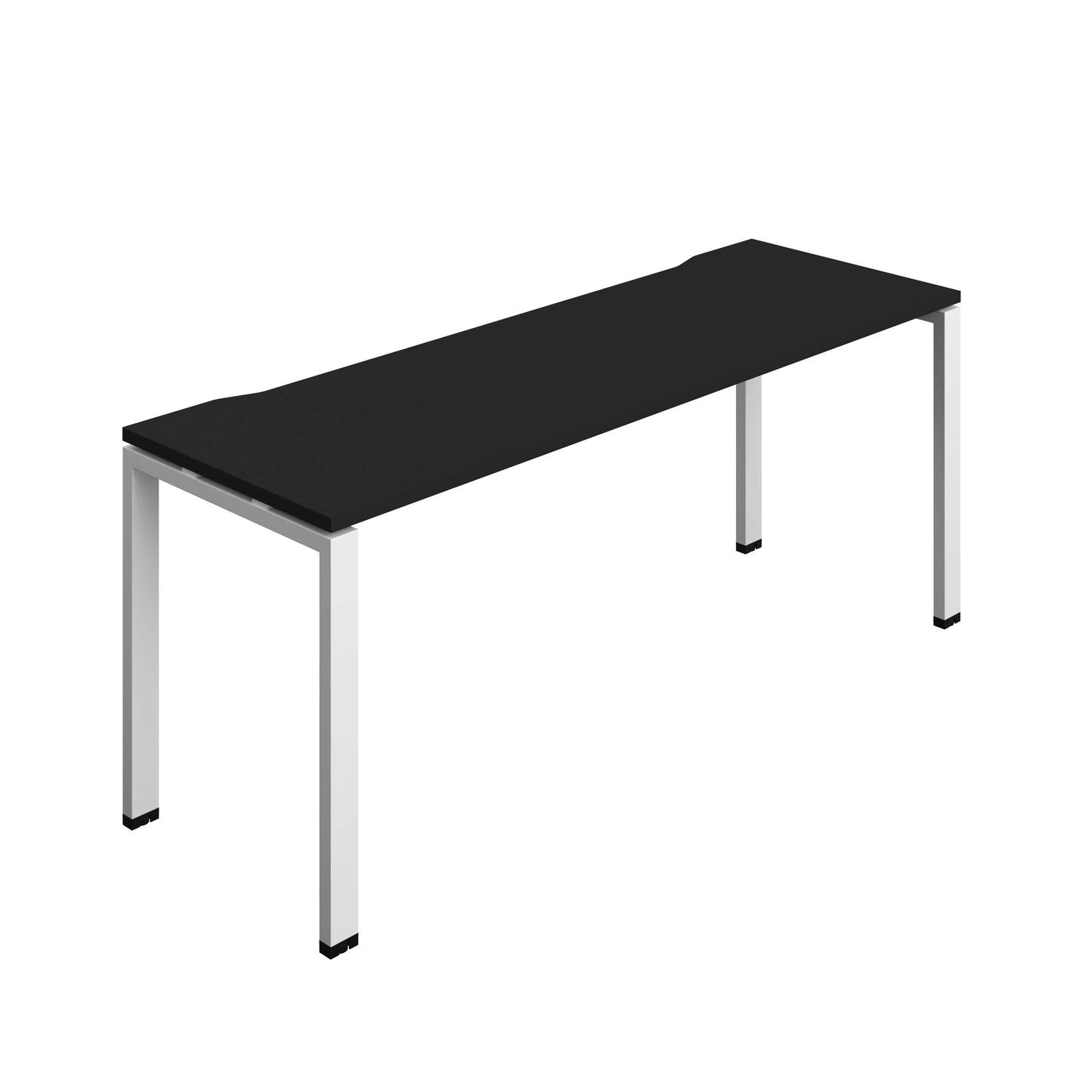 Synergy Bench with Cut Out: 1 Person (FSC) : Goal Post Leg : 1800 | 600 | Black/White