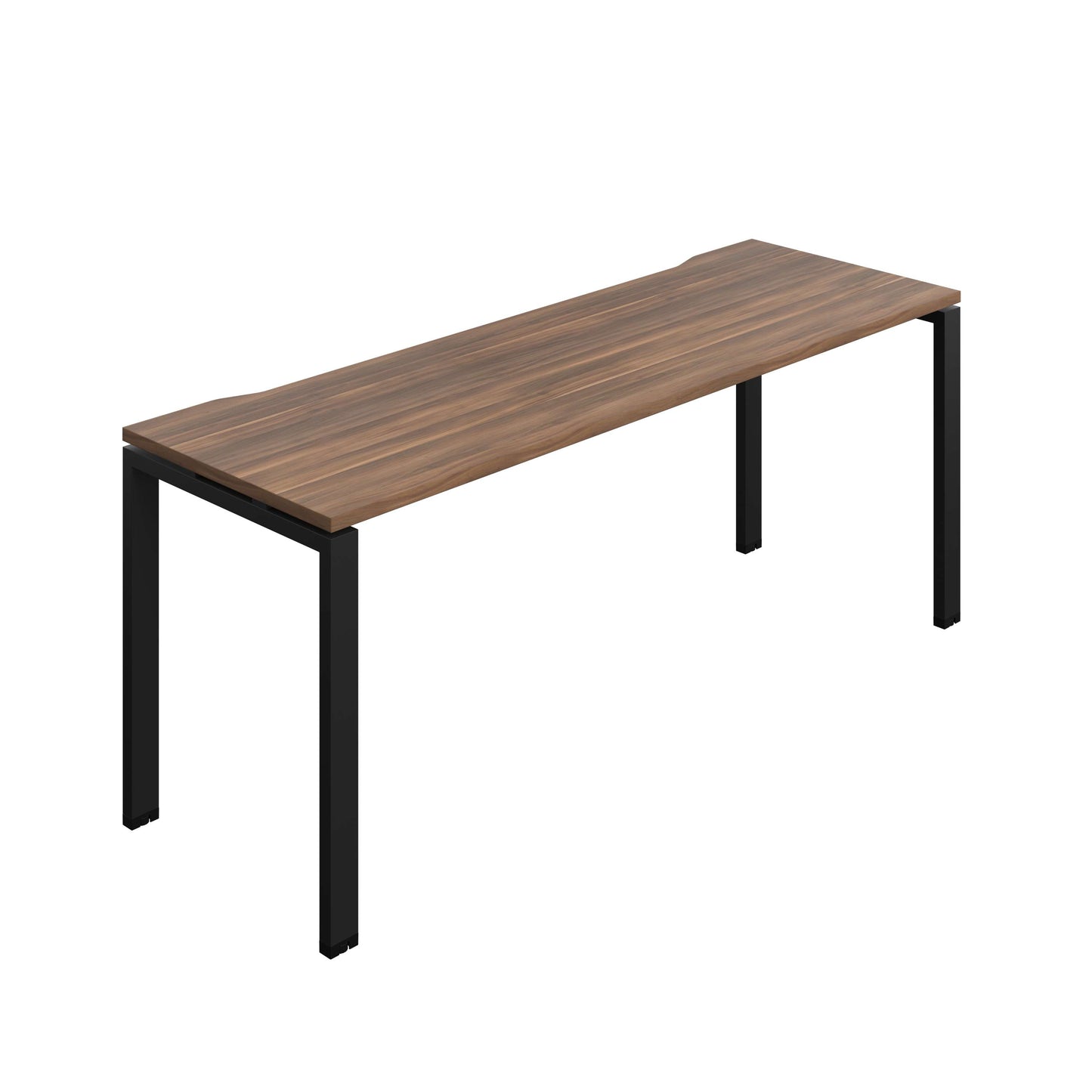 Synergy Bench with Cut Out: 1 Person (FSC) : Goal Post Leg : 1800 | 600 | Dark Walnut/Black