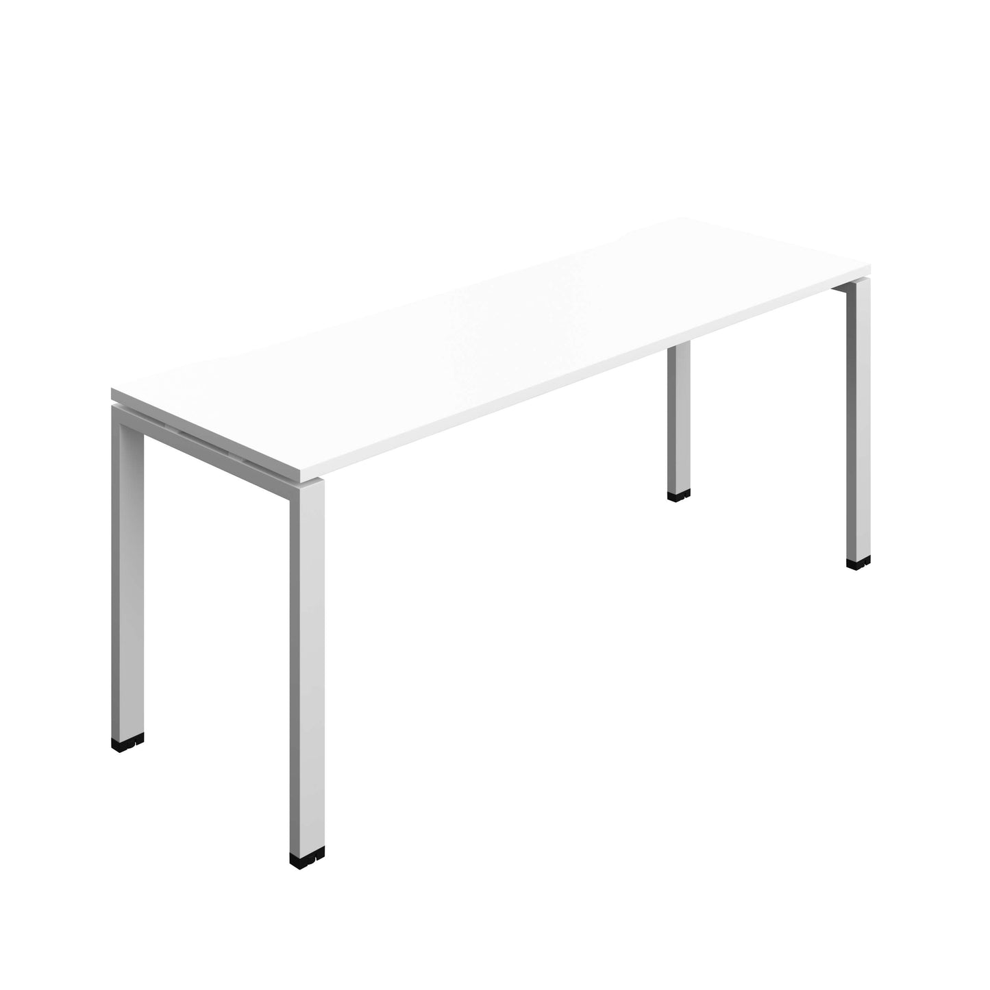 Synergy Bench with Cut Out: 1 Person (FSC) : Goal Post Leg : 1800 | 600 | White/Silver
