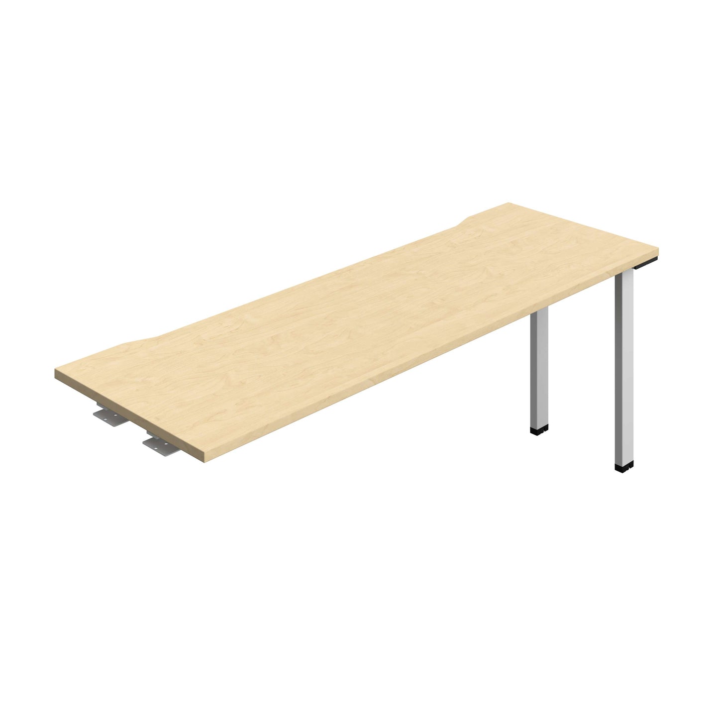 Synergy Bench Extension with Cut Out: 1 Person (FSC) : 1800 | 600 | Maple/Silver