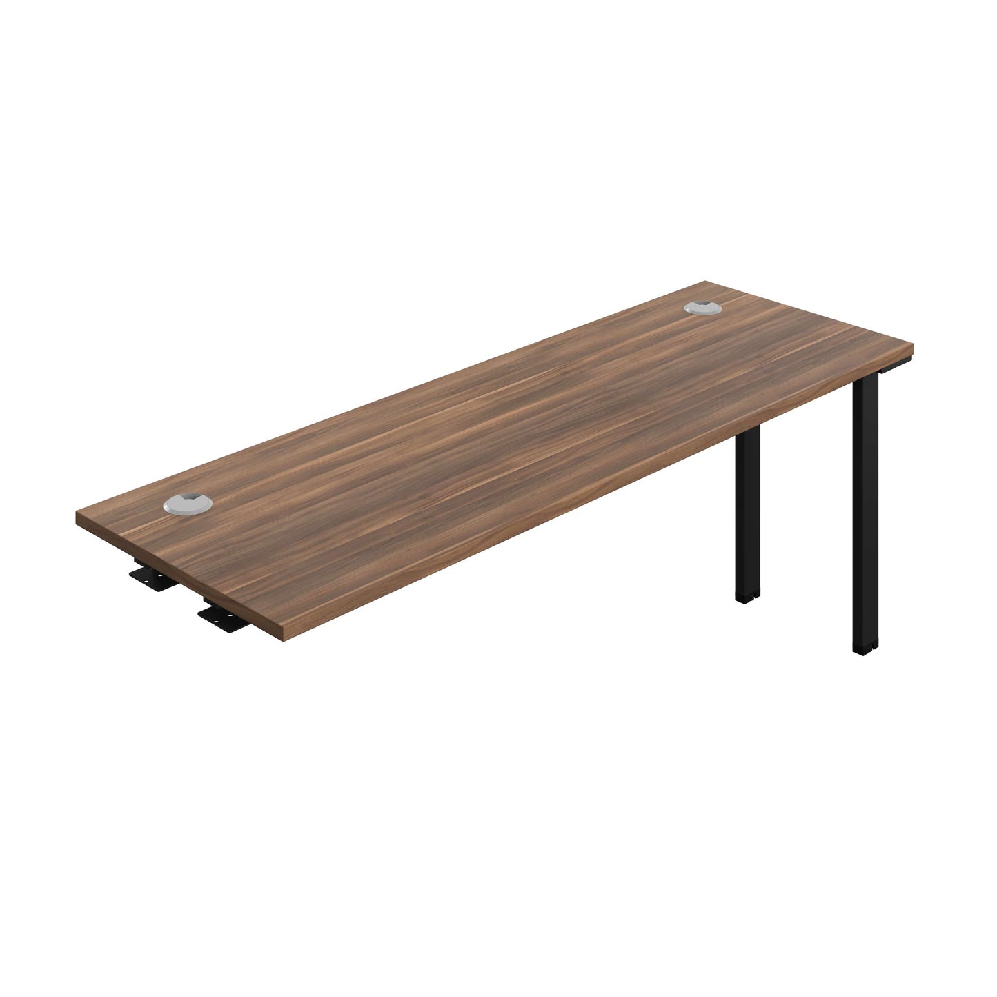 Synergy Bench Extension with Cable Ports: 1 Person (FSC) : 1800 | 600 | Dark Walnut/Black