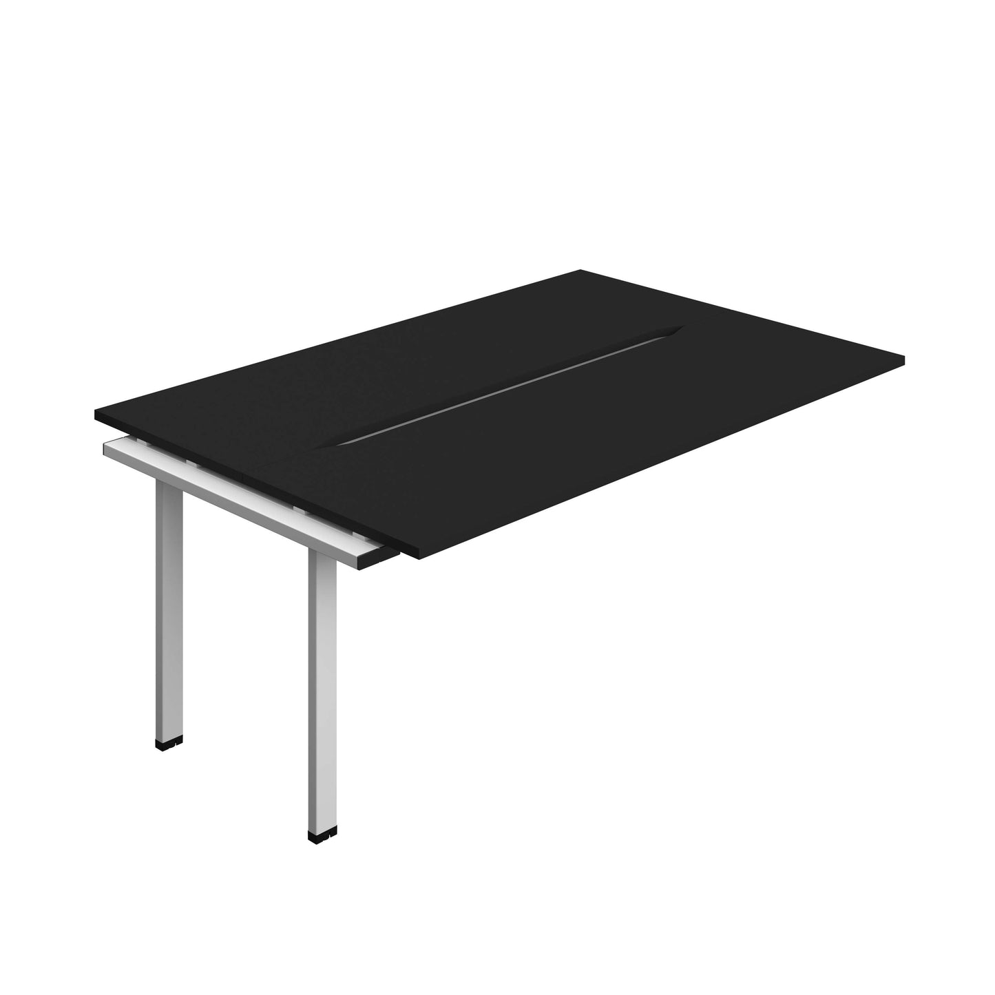 Synergy Bench Extension with Cut Out: 2 Person (FSC) : 1800 | 700 | Black/Silver