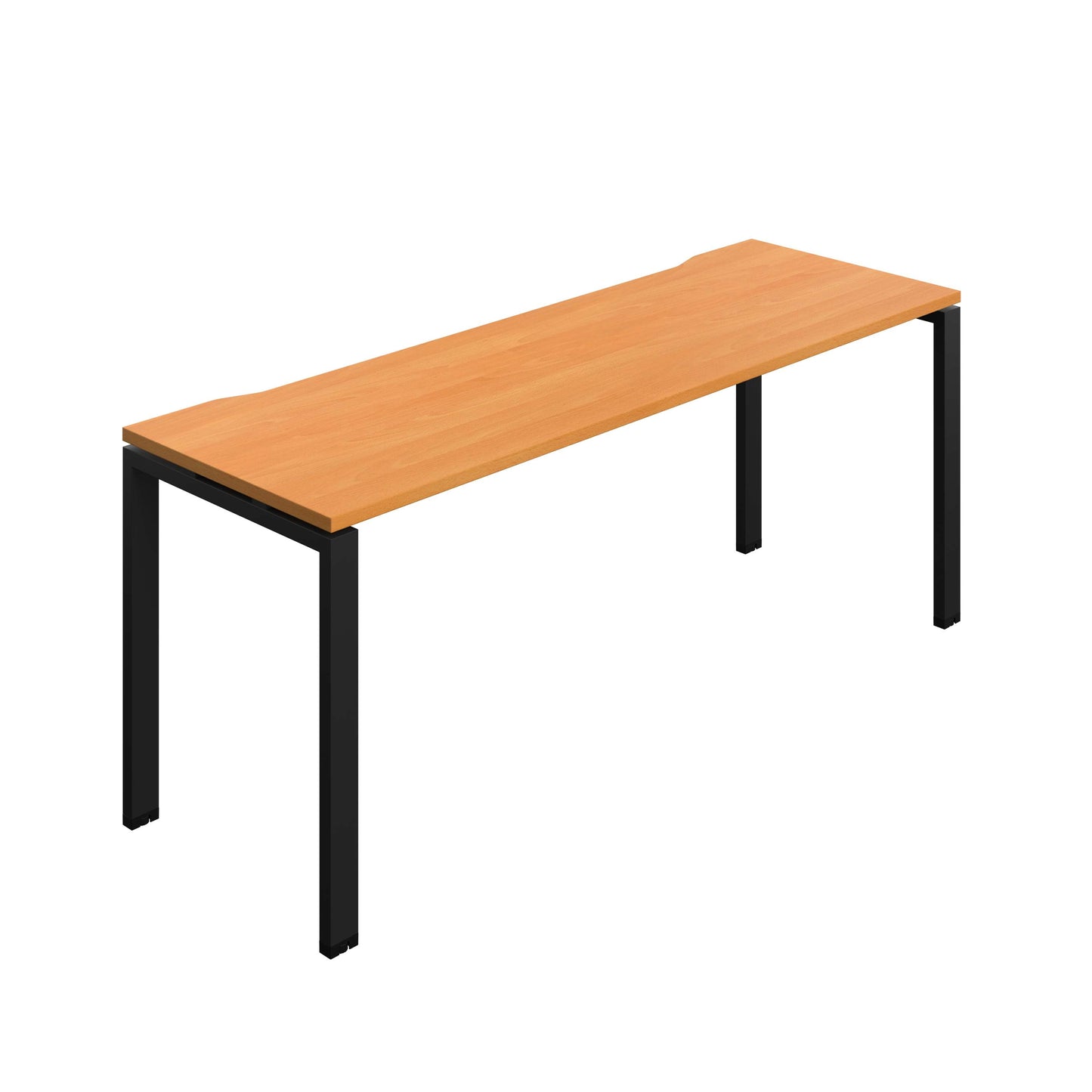 Synergy Bench with Cut Out: 1 Person (FSC) : Goal Post Leg : 1800 | 700 | Beech/Black
