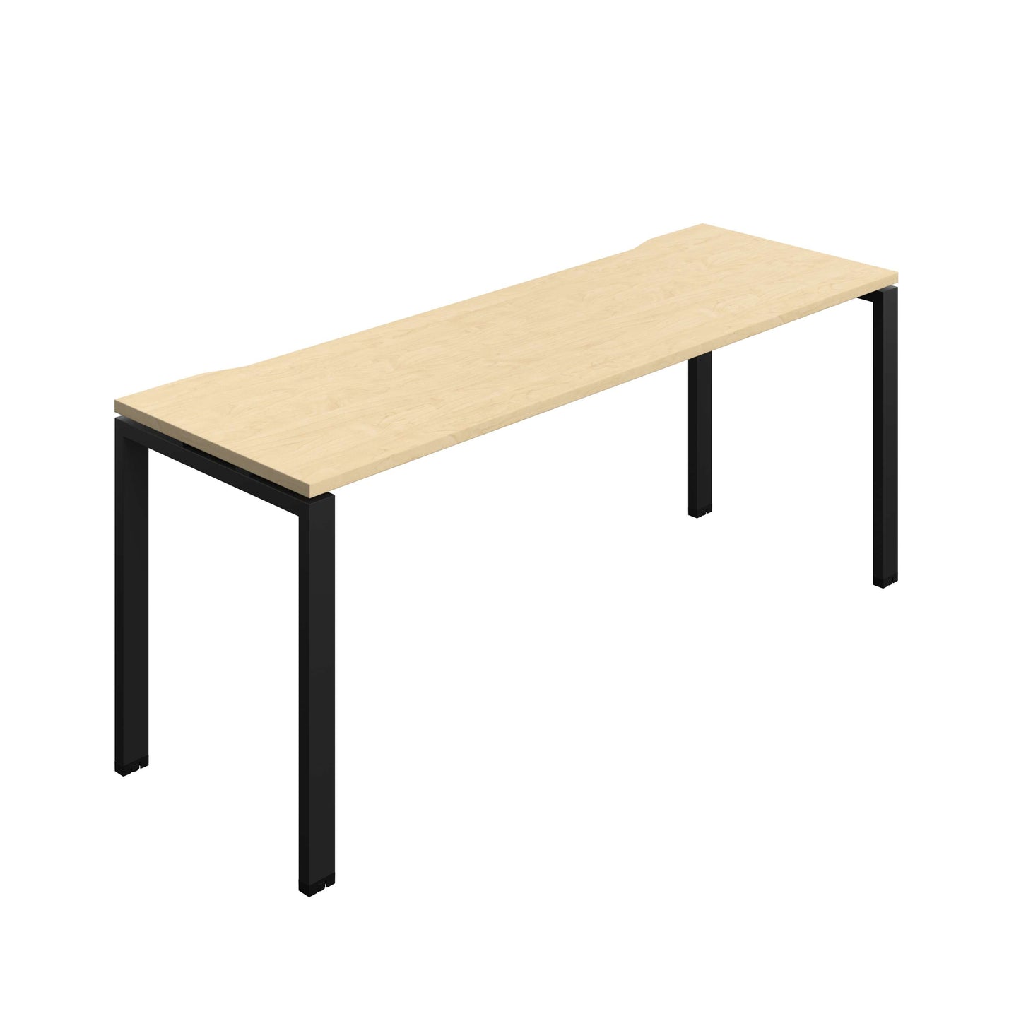 Synergy Bench with Cut Out: 1 Person (FSC) : Goal Post Leg : 1800 | 700 | Maple/Black