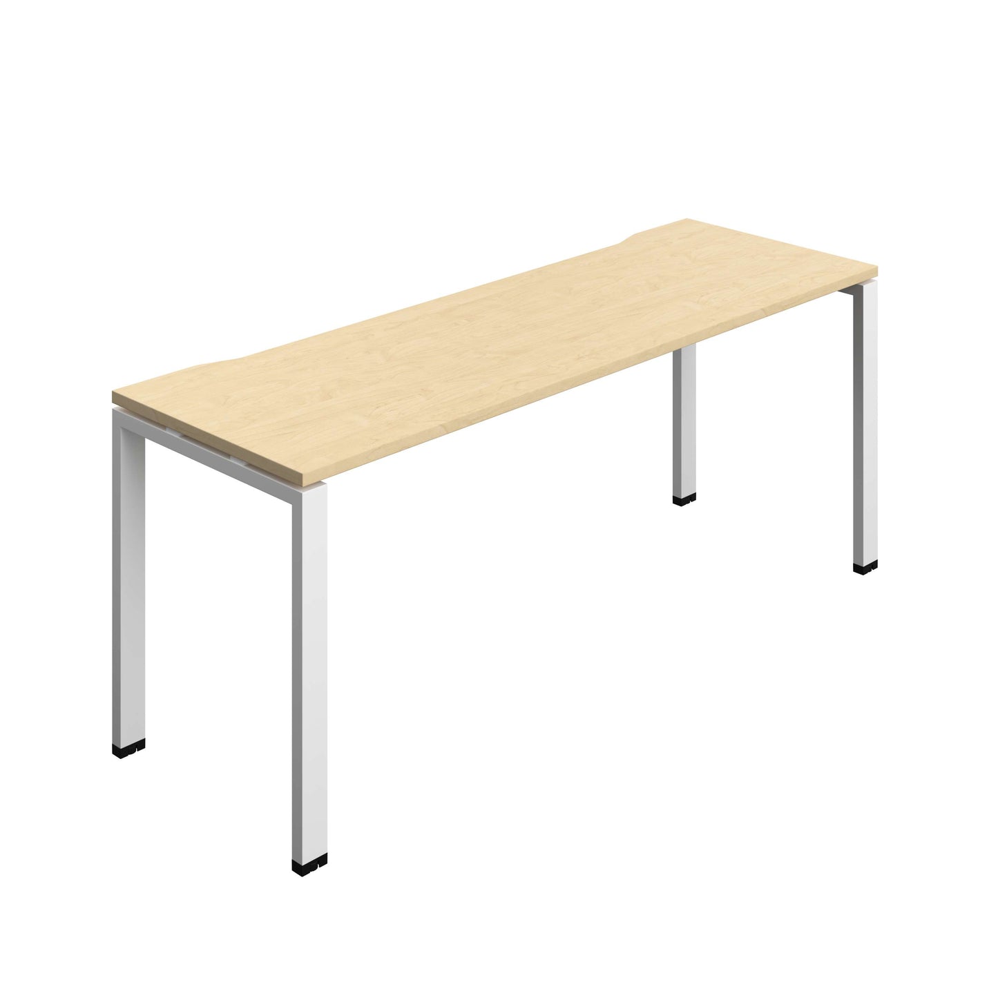 Synergy Bench with Cut Out: 1 Person (FSC) : Goal Post Leg : 1800 | 700 | Maple/White