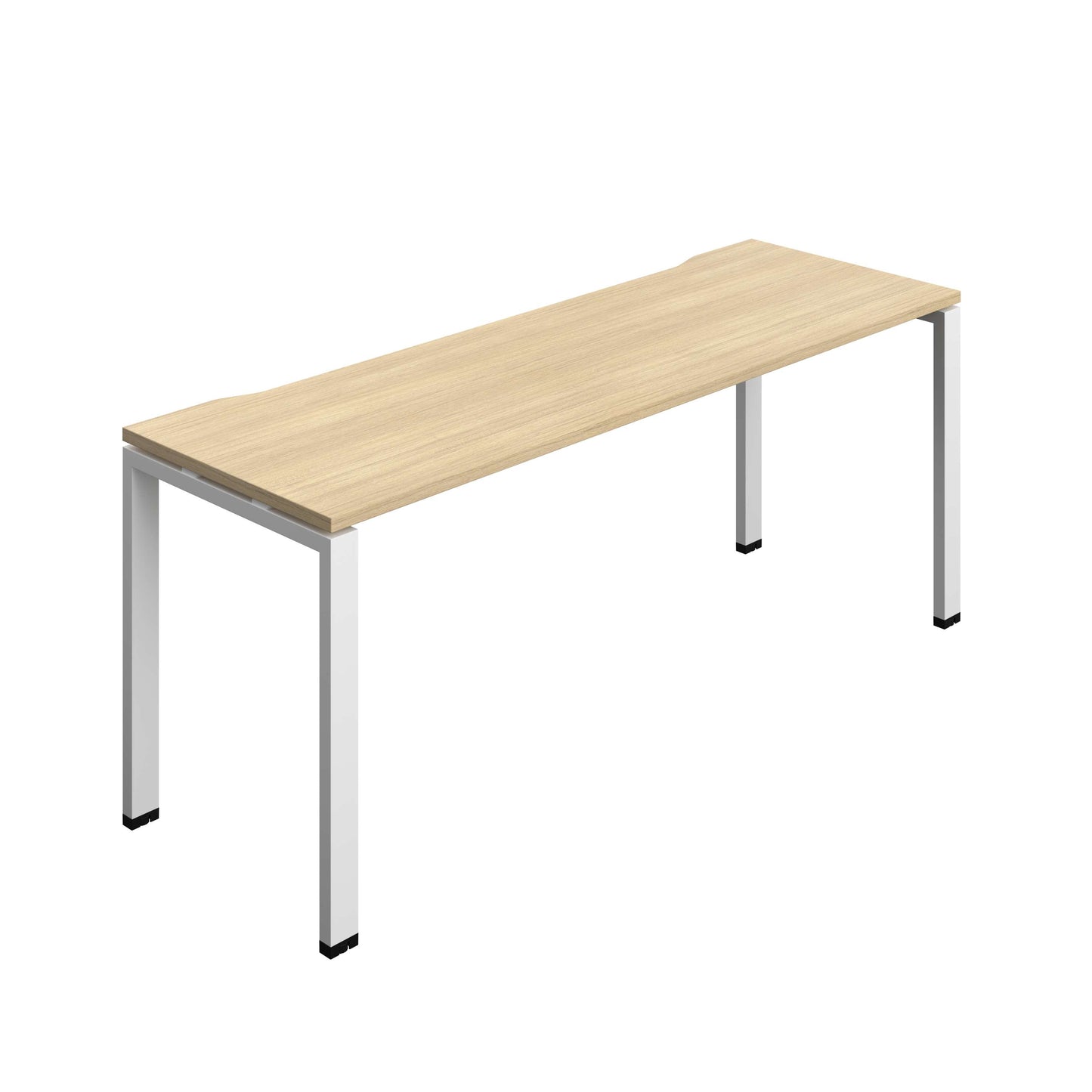 Synergy Bench with Cut Out: 1 Person (FSC) : Goal Post Leg : 1800 | 700 | Nova Oak/White