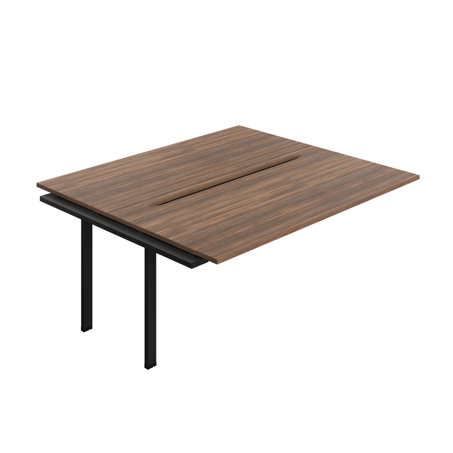 Synergy Bench Extension with Cut Out: 2 Person (FSC) : 1800 | 800 | Dark Walnut/Black