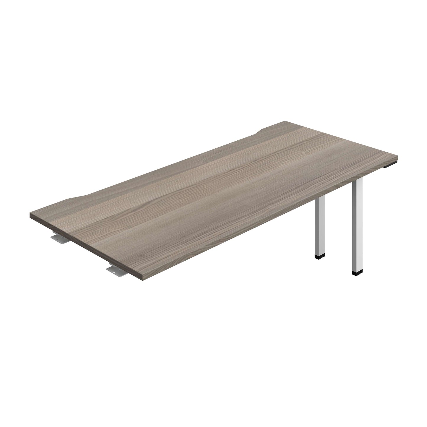 Synergy Bench Extension with Cut Out: 1 Person (FSC) : 1800 | 800 | Grey Oak/White