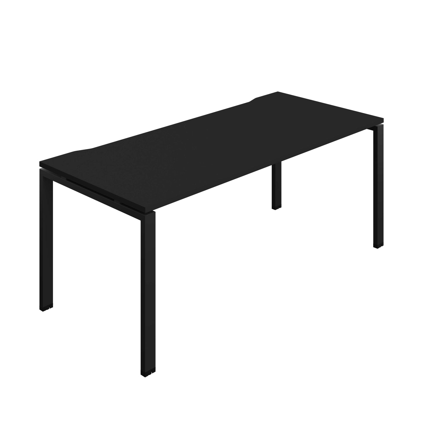Synergy Bench with Cut Out: 1 Person (FSC) : Goal Post Leg : 1800 | 800 | Black/Black