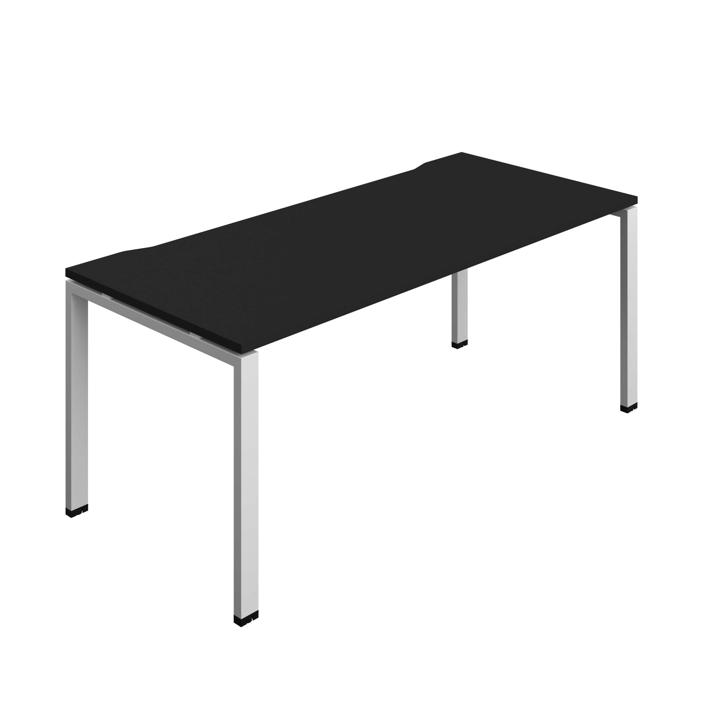 Synergy Bench with Cut Out: 1 Person (FSC) : Goal Post Leg : 1800 | 800 | Black/Silver