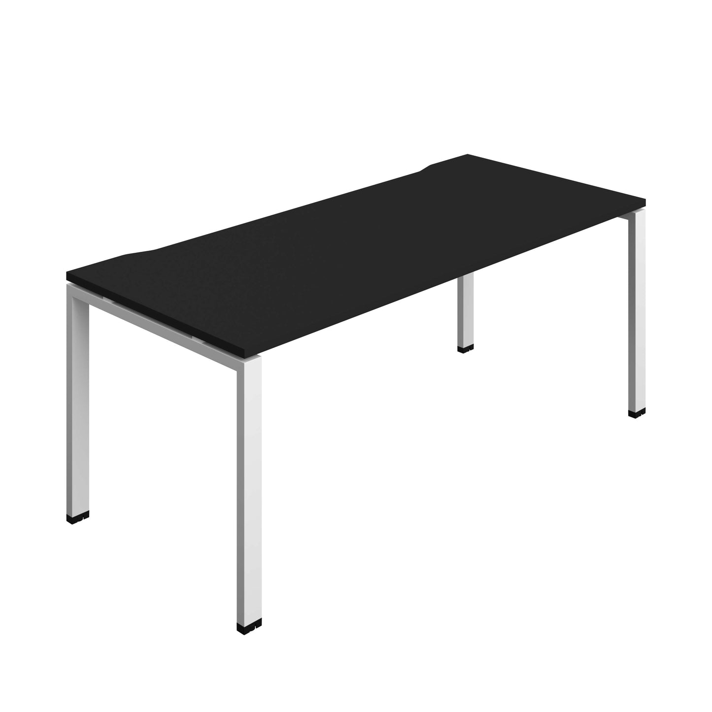 Synergy Bench with Cut Out: 1 Person (FSC) : Goal Post Leg : 1800 | 800 | Black/White