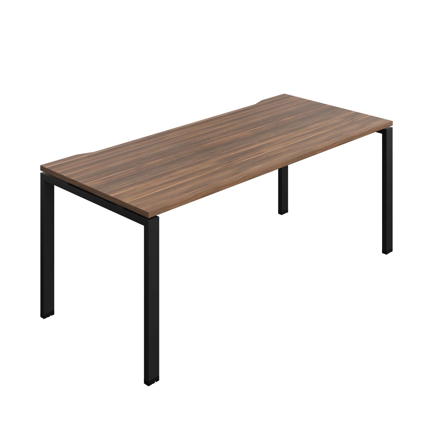 Synergy Bench with Cut Out: 1 Person (FSC) : Goal Post Leg : 1800 | 800 | Dark Walnut/Black