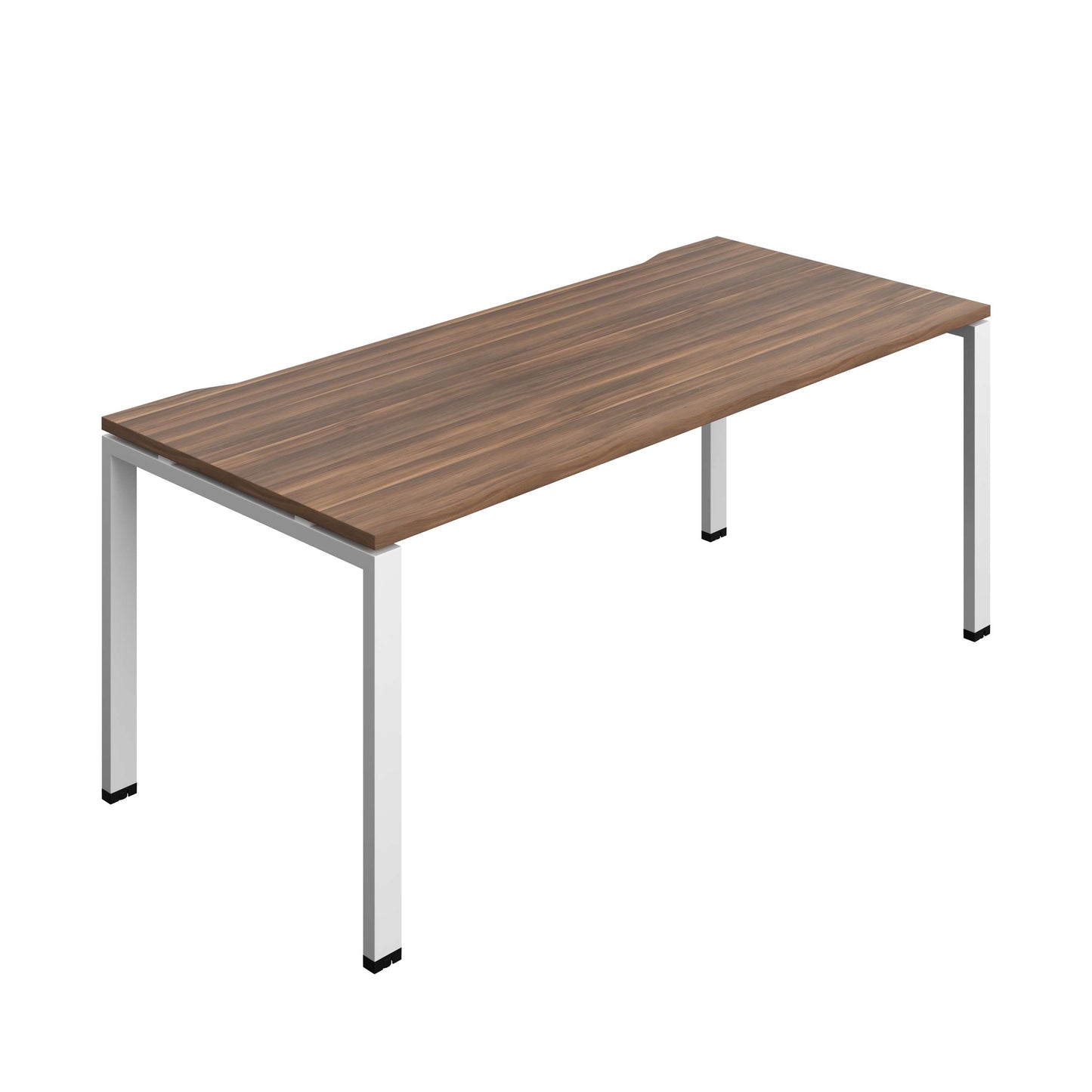 Synergy Bench with Cut Out: 1 Person (FSC) : Goal Post Leg : 1800 | 800 | Dark Walnut/White