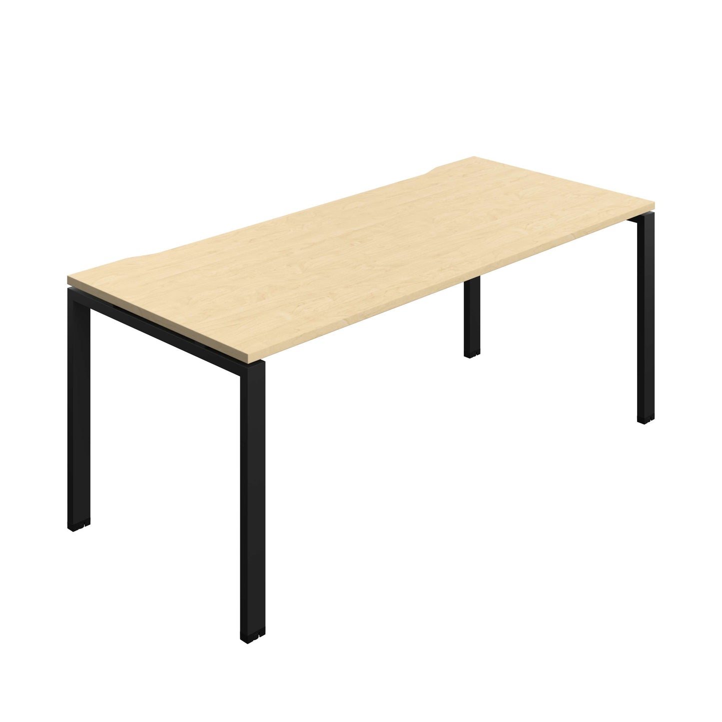 Synergy Bench with Cut Out: 1 Person (FSC) : Goal Post Leg : 1800 | 800 | Maple/Black