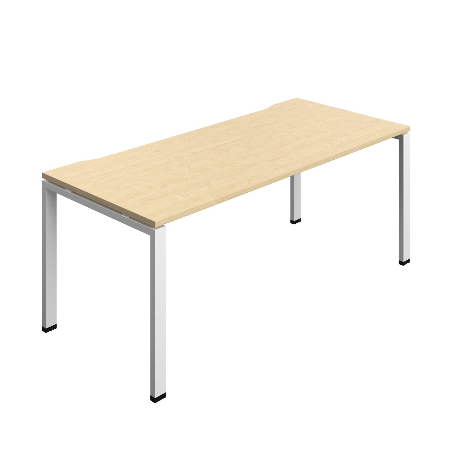 Synergy Bench with Cut Out: 1 Person (FSC) : Goal Post Leg : 1800 | 800 | Maple/White